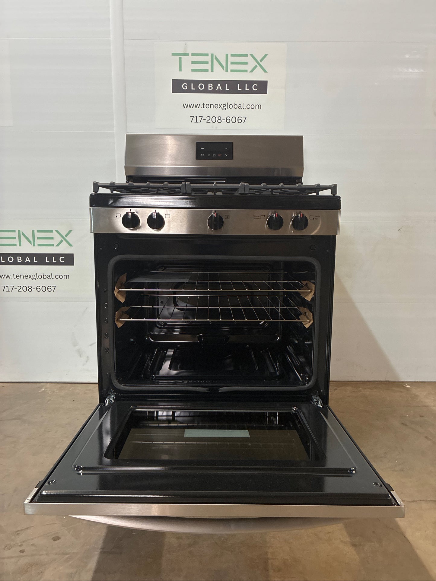 Frigidaire 30 in, 5-Burner Gas Range, Stainless Steel