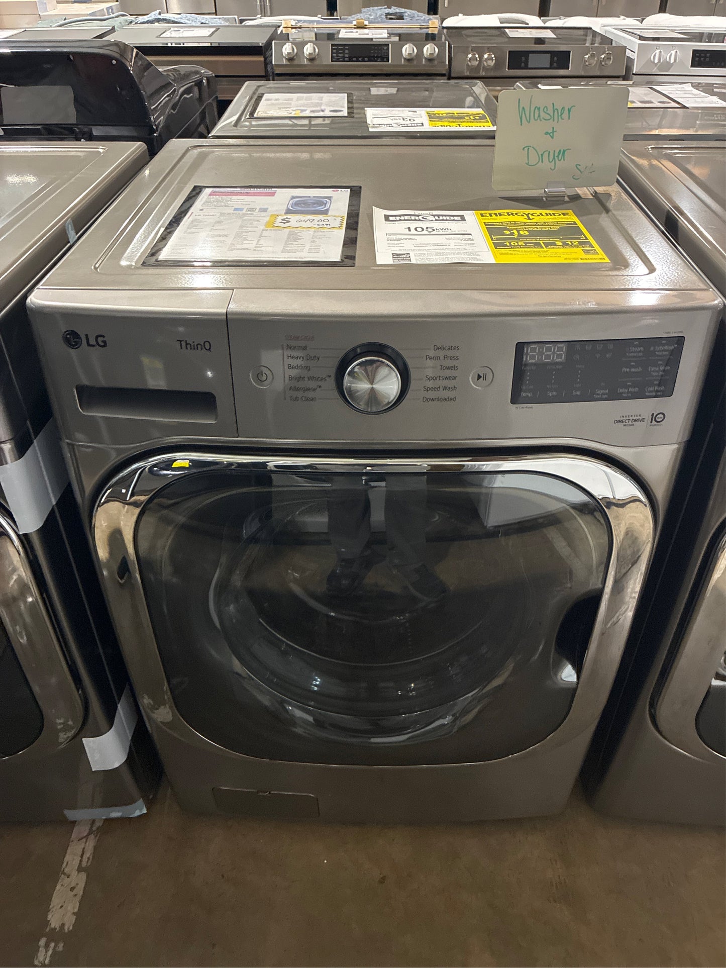 LG 5.2 cu. ft. Smart Wi-Fi Front Load Washer