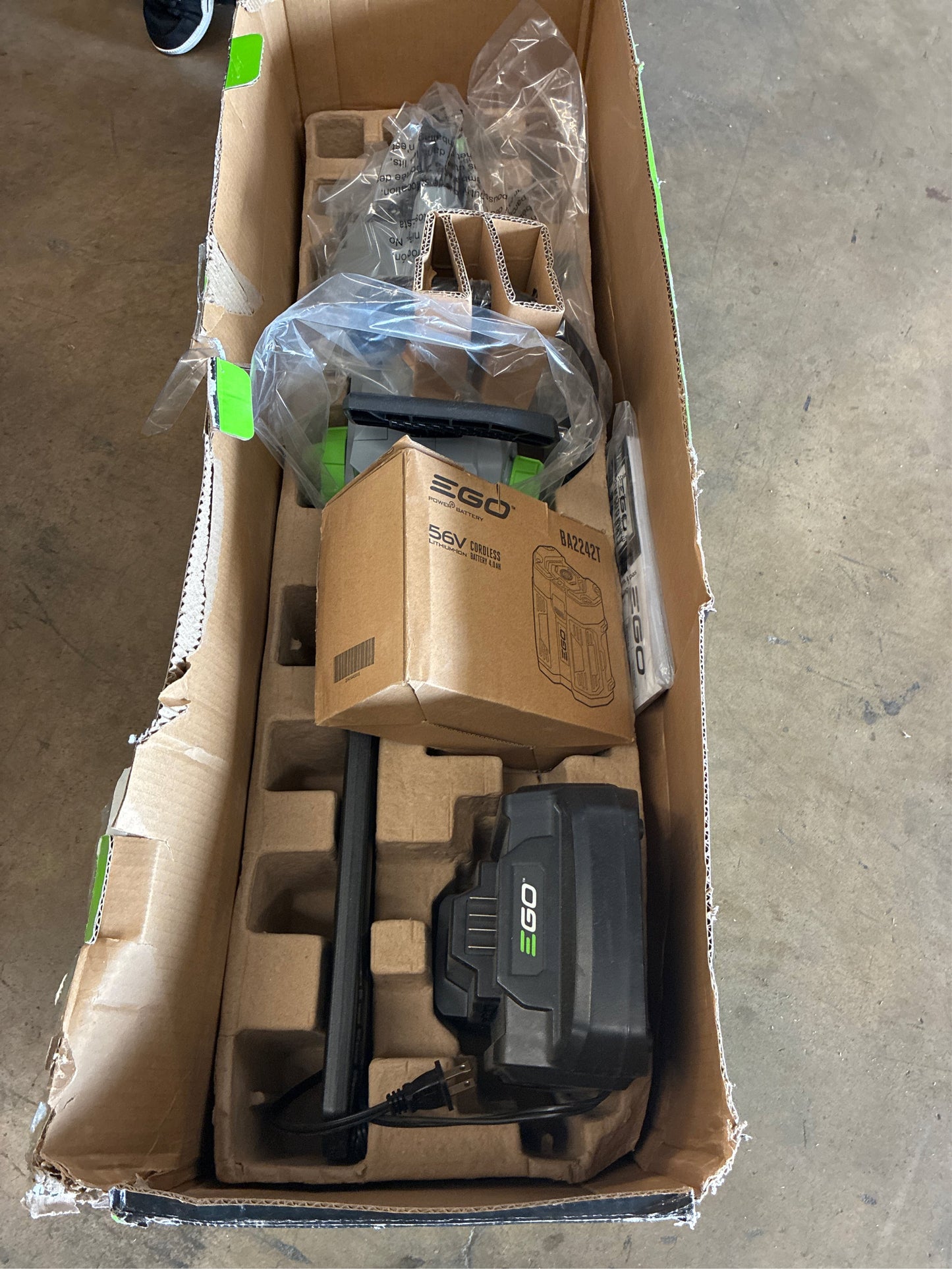 EGO POWER+ 56V 18" Chainsaw (Battery & Charger)