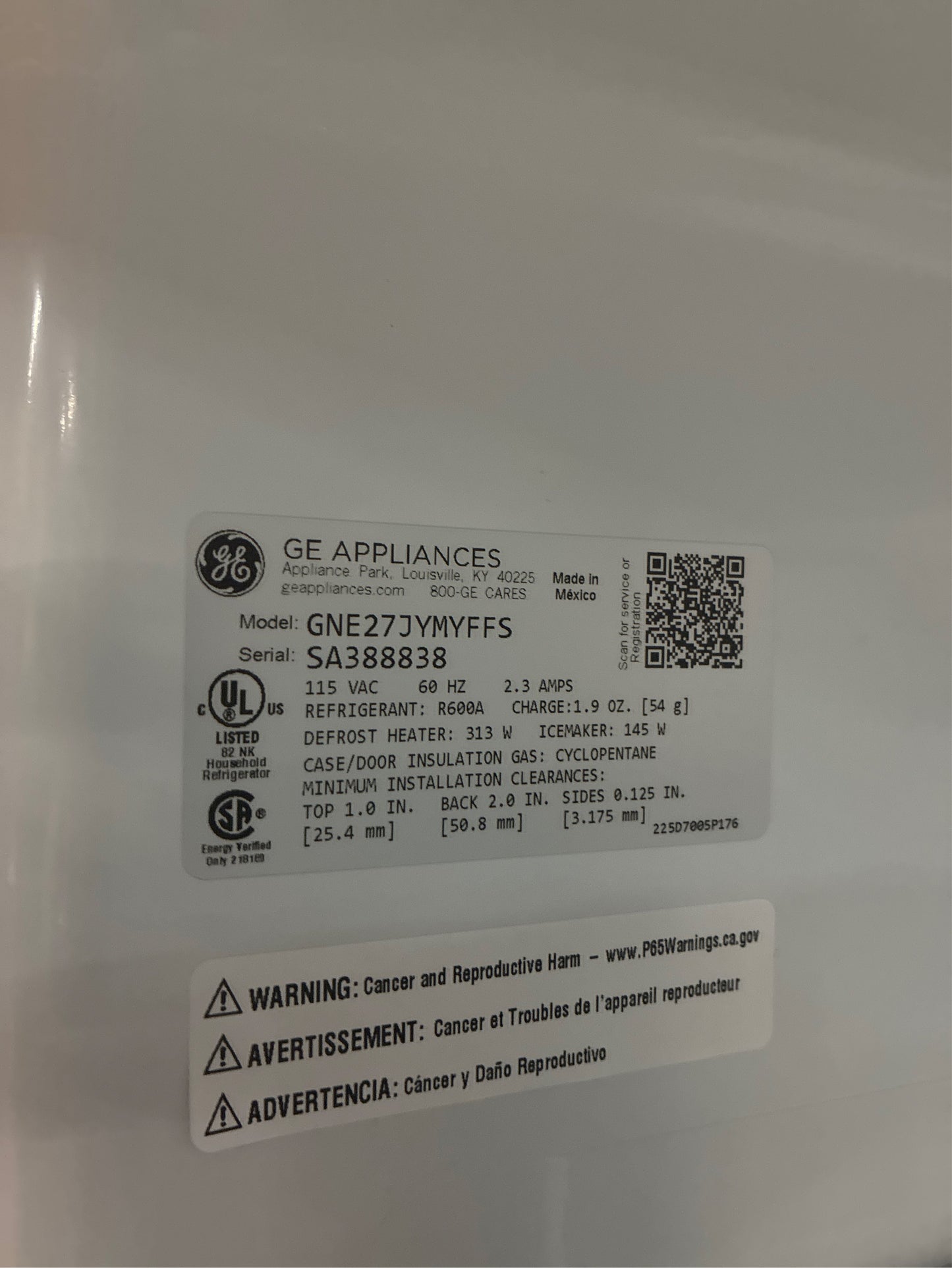 GE 27-cu ft French Door Refrigerator