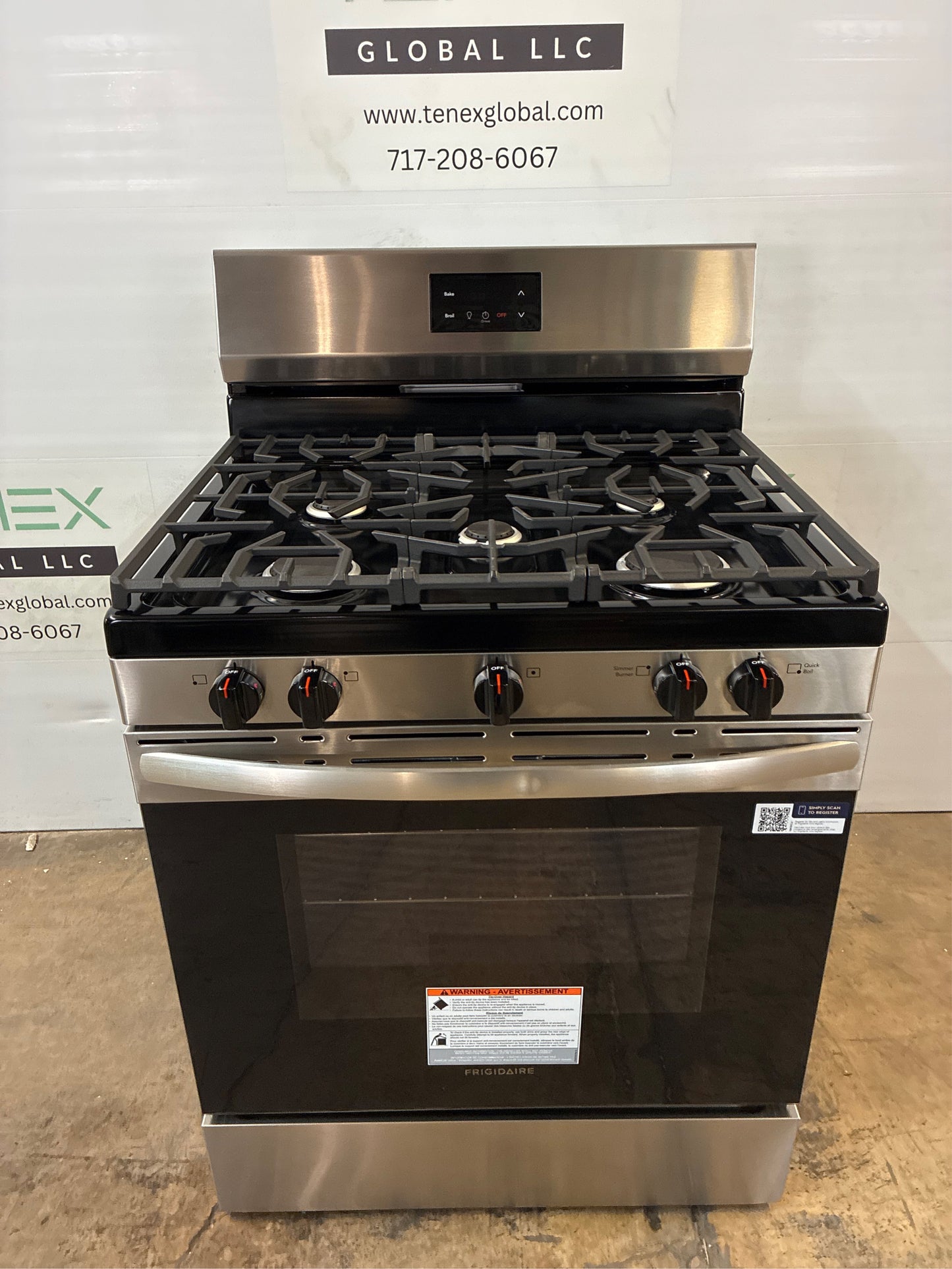 Frigidaire - 30 5-Burner Gas Range, SS