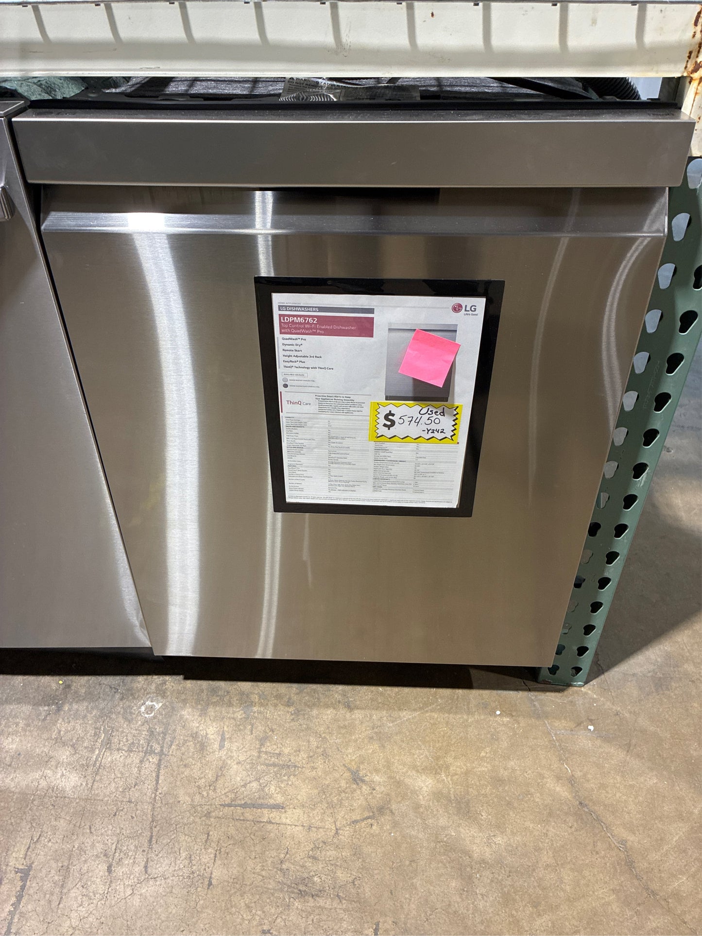 23.75 in. Stainless Steel Smart Dishwasher