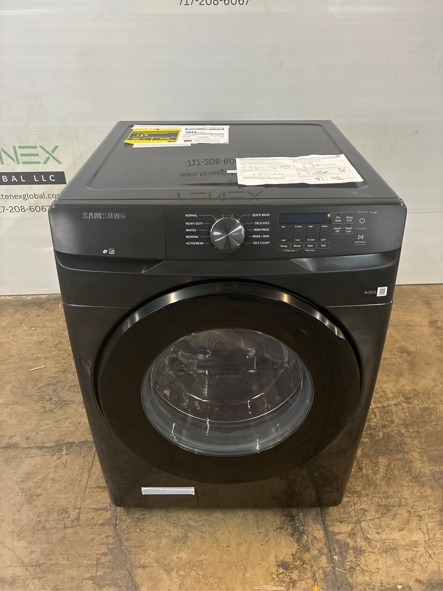 Samsung 4.5 cuft Front-Load Washer, Brushed Black