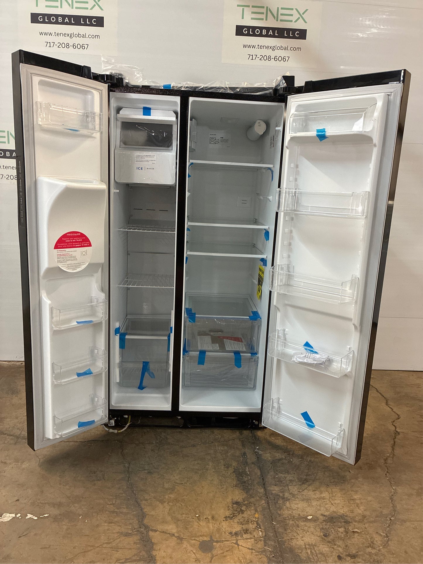 Frigidaire 36 in. 25.6 cu. ft. Side by Side Refrigerator - Black