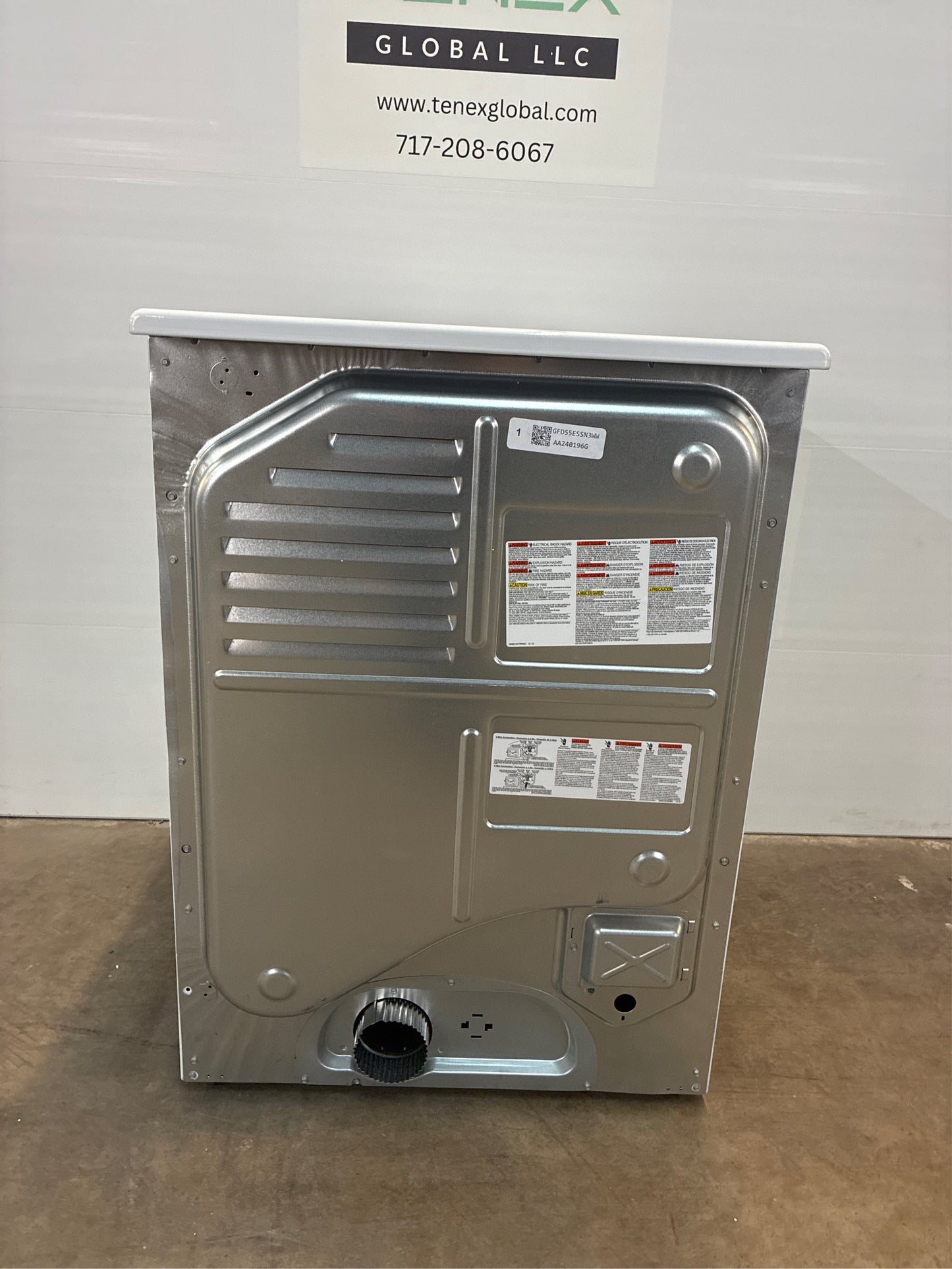 GE 7.8-cu ft Stackable Electric Dryer (White)