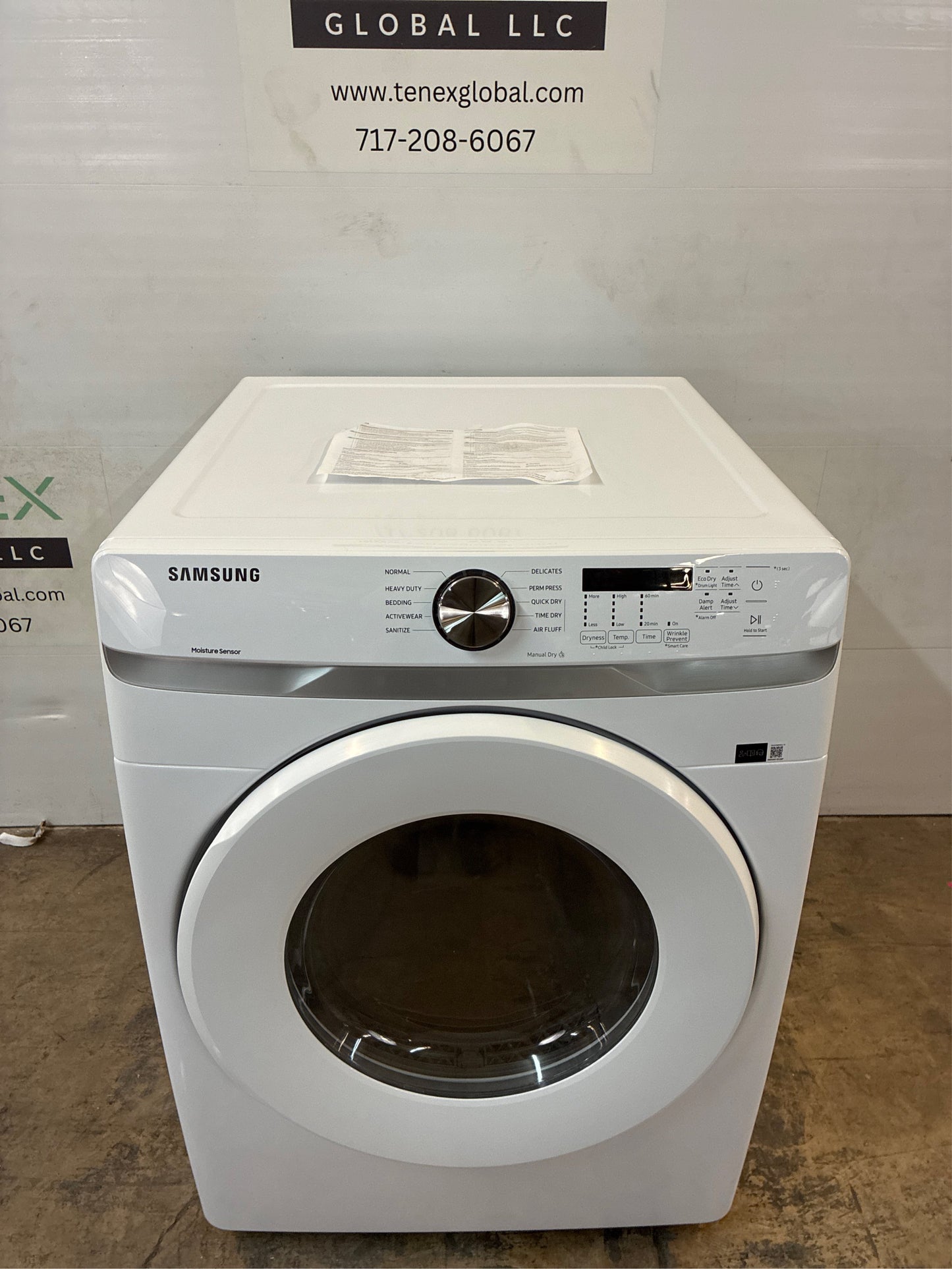 Samsung 7.5-cu ft Stackable Electric Dryer (White)