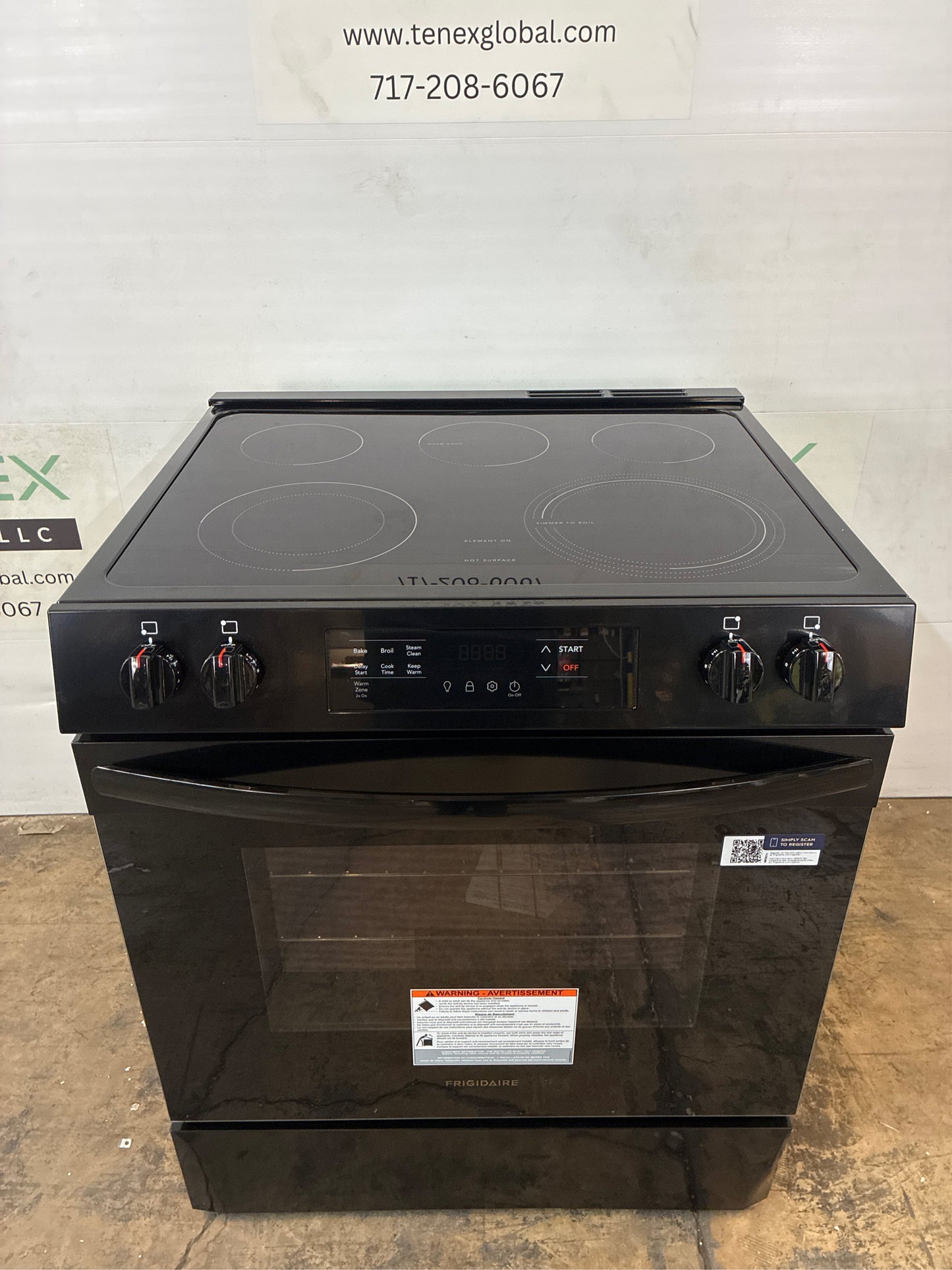 Frigidaire 30 in. 5-Burner Electric Range, Black