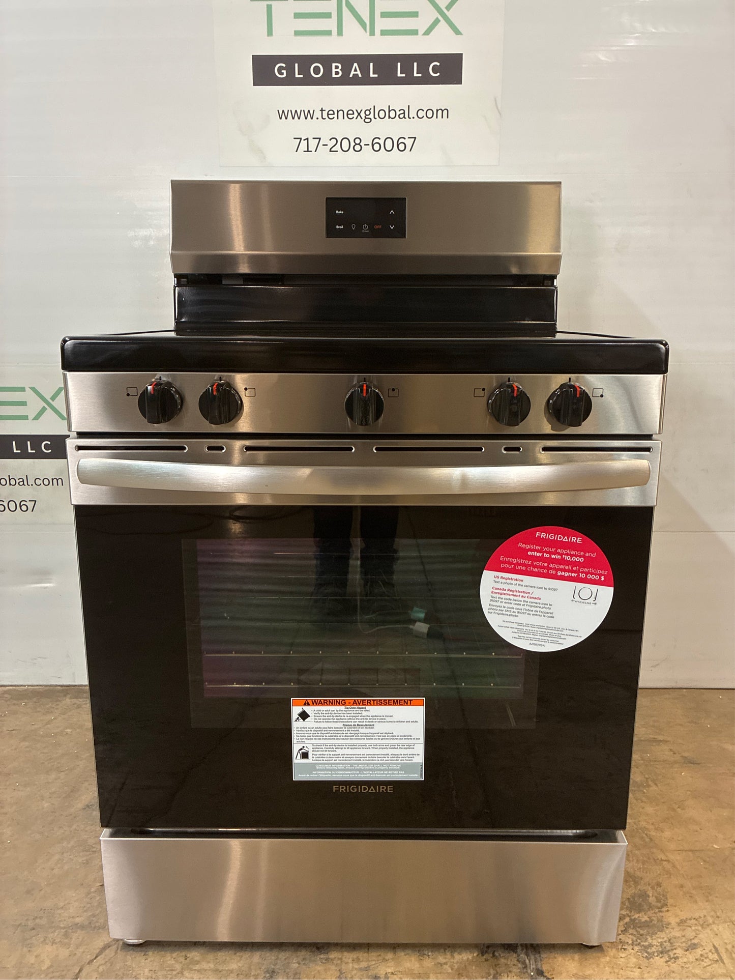 Frigidaire 30 in, Electric Range, 5 Burners, Stainless