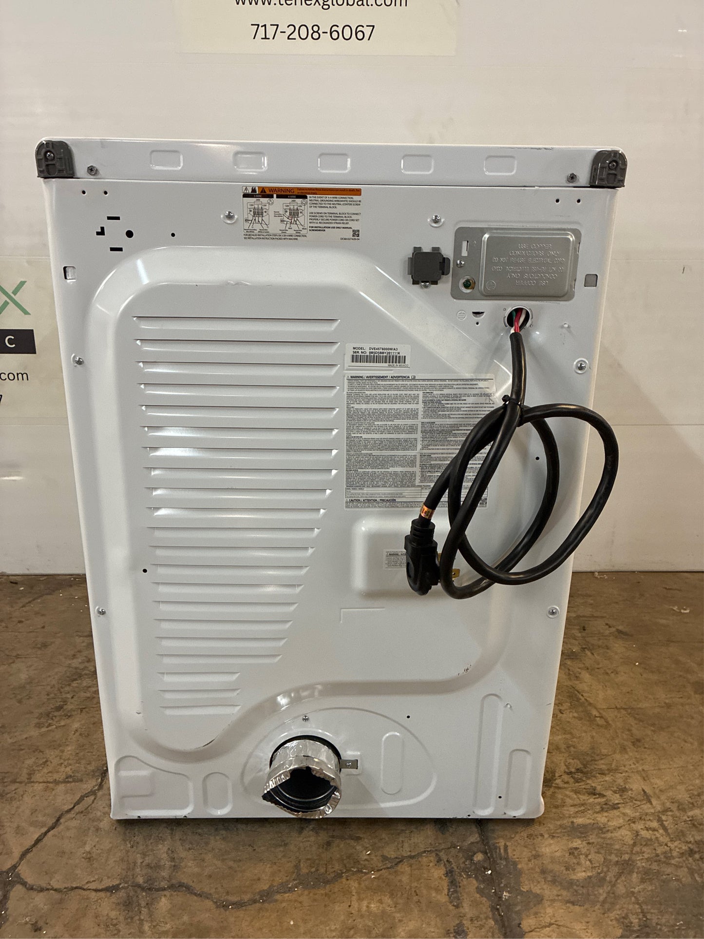 Samsung 7.5 cu. ft. Stackable Vented Dryer, White