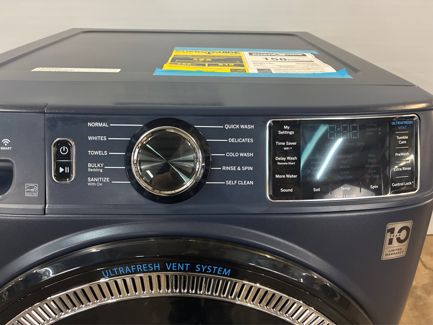 GE UltraFresh Vent 4.8-cu ft Stackable Washer