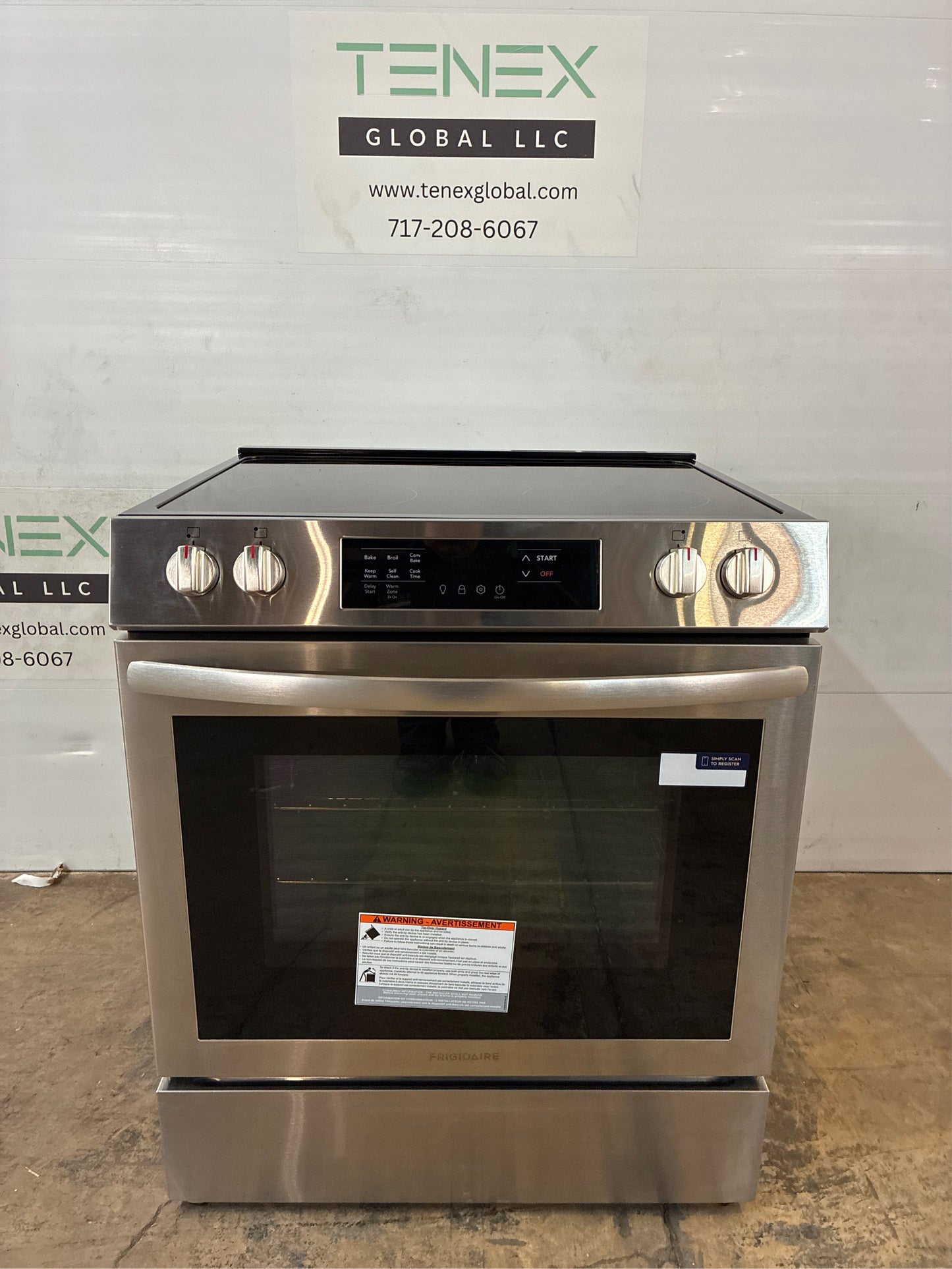 Frigidaire 30 in. Slide‑In Electric Range with Convection, SS