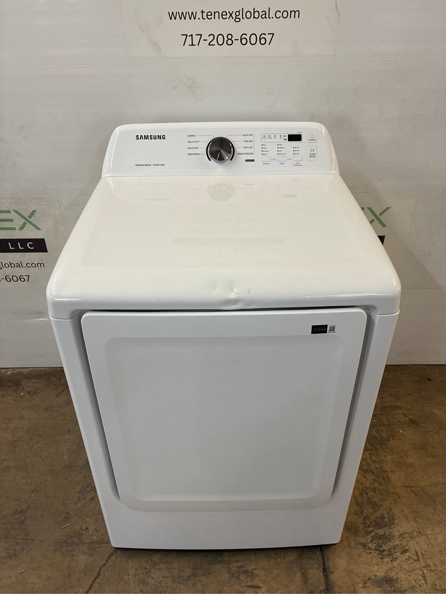 Samsung 7.2 cuft Vented Electric Dryer - White