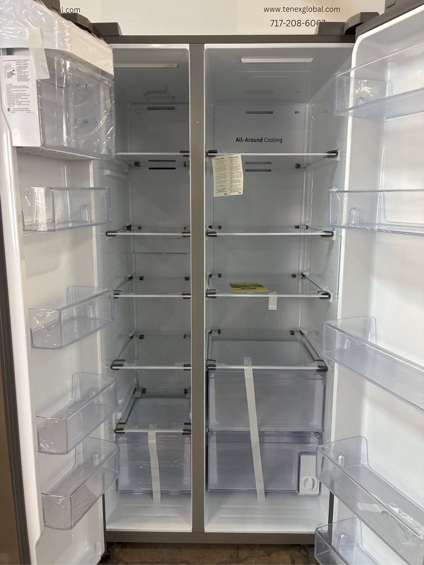 Samsung 36 in. 28 cu. ft. Smart Side-by-Side Refrigerator Stainless Steel