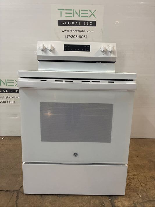 GE 30 in. 4-Burner Electric Range, White