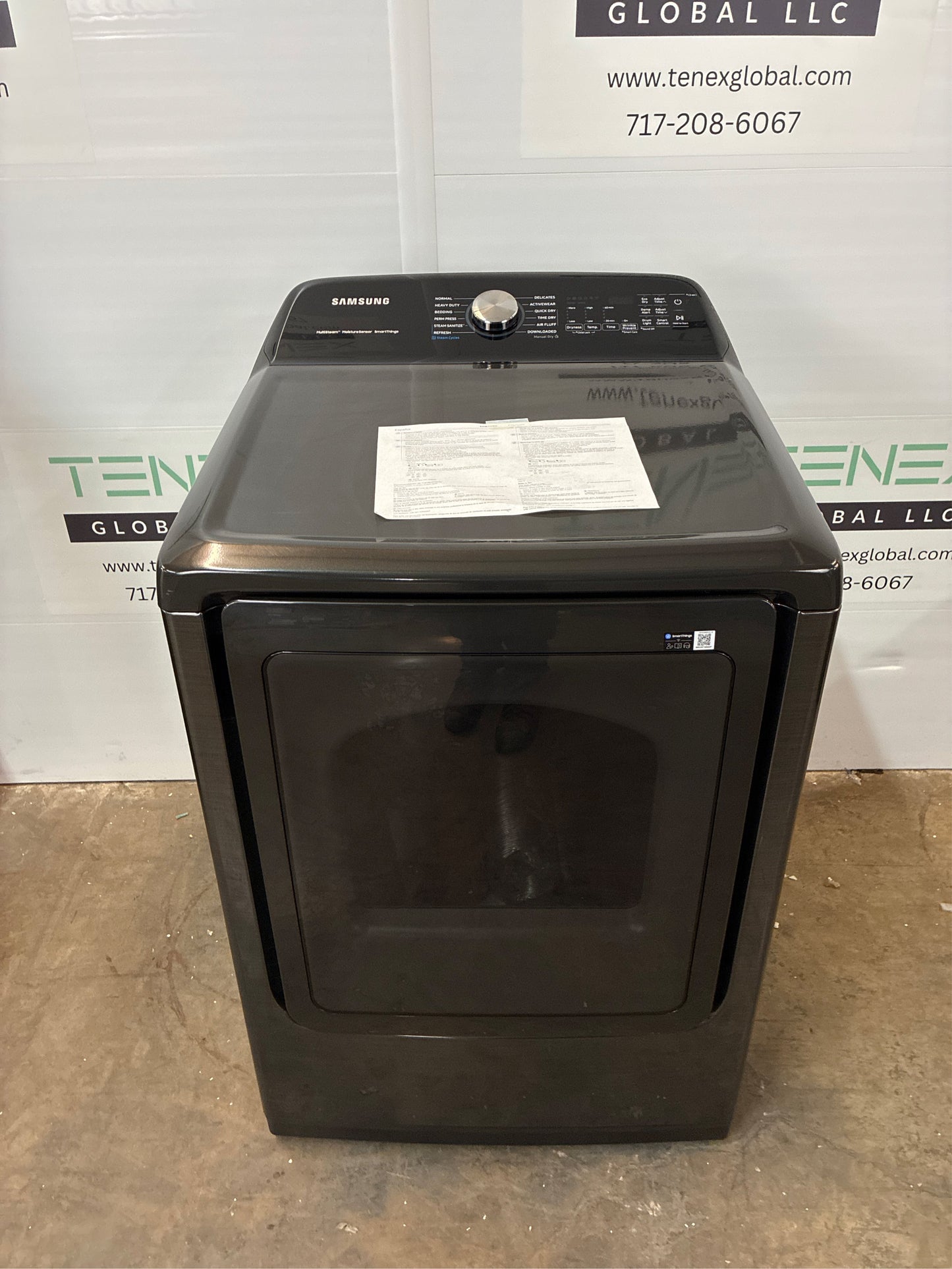 7.4 cu. ft. Smart Vented Electric Dryer, Black