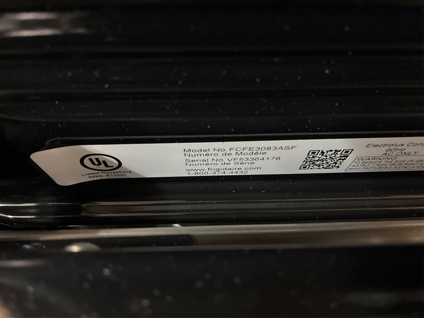 Frigidaire 30 in. Slide‑In Electric Range with Convection, SS
