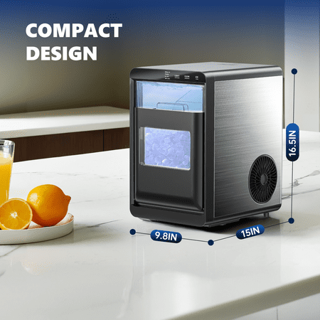 SIMZLIFE Nugget Ice Maker, 44lbs/24H