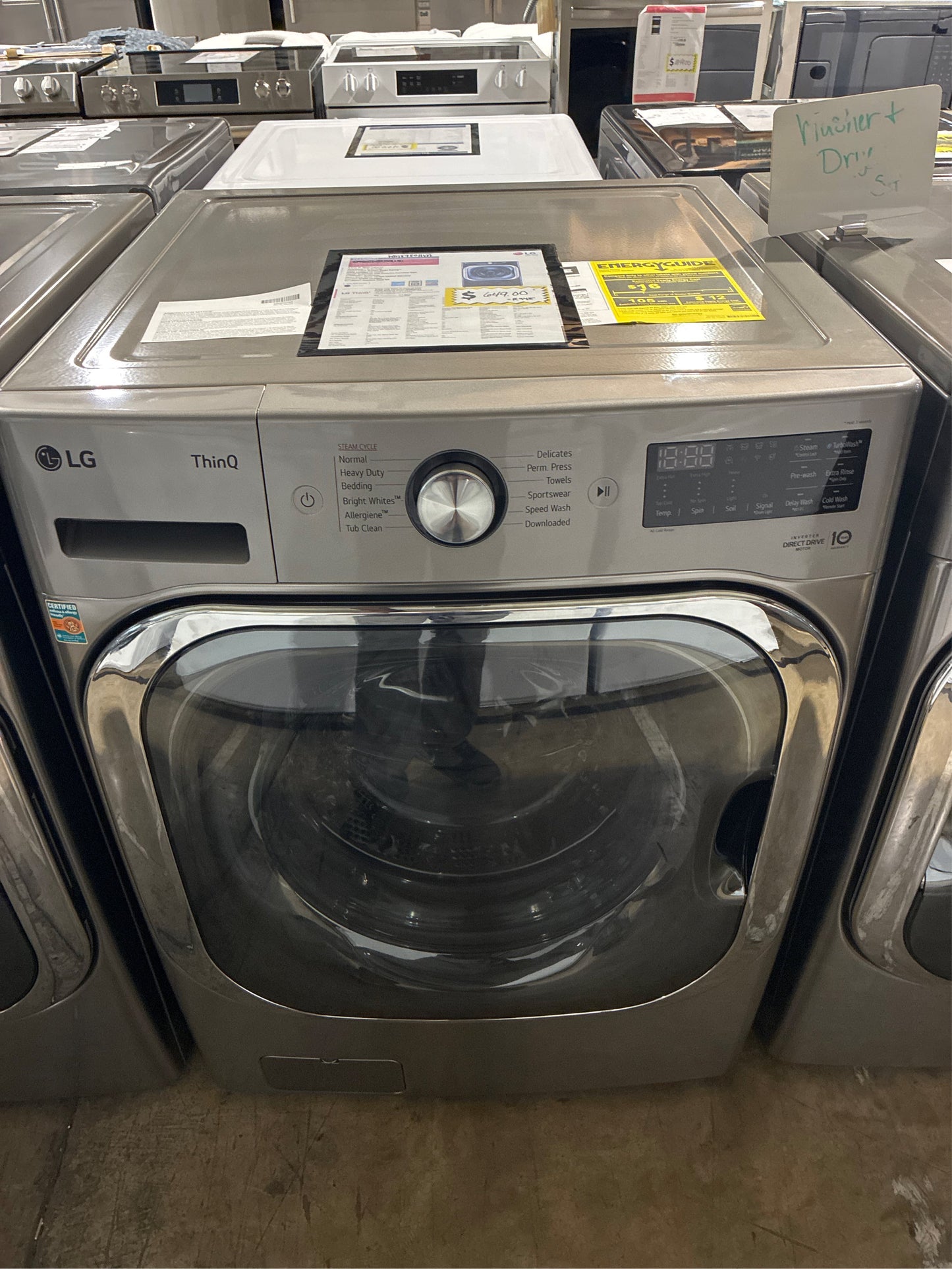 LG 5.2 cu. ft. Smart Wi-Fi Front Load Washer