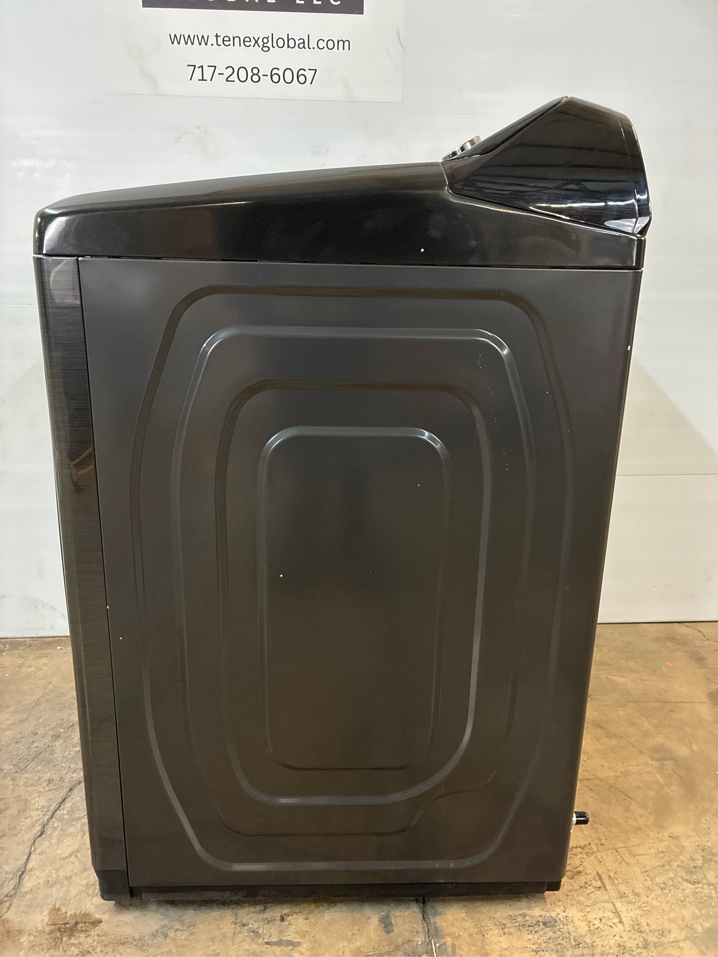 Samsung Brushed Black 7.4 cu. ft. Gas Dryer with Steam+