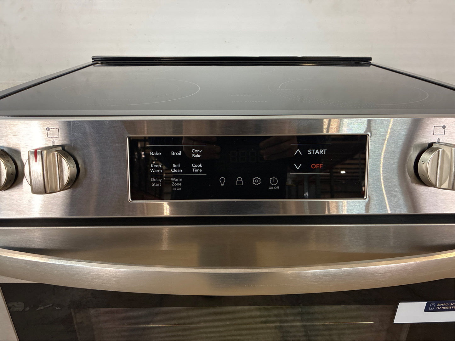 Frigidaire 30 in. Slide‑In Electric Range with Convection, SS