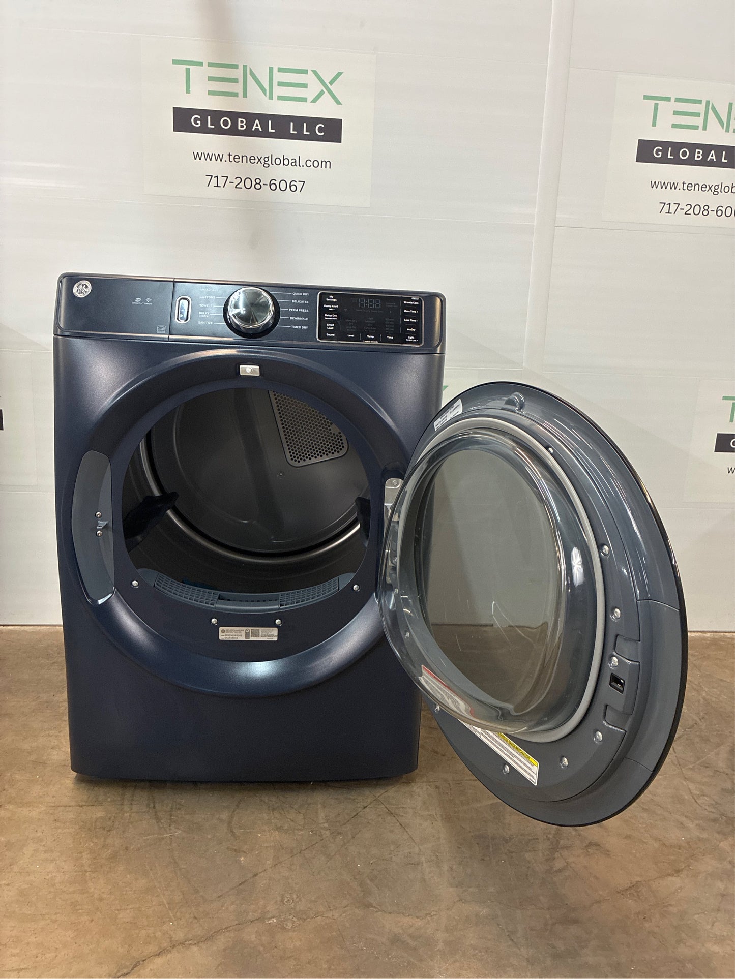 GE 7.8-cu ft Gas Dryer (Sapphire Blue)