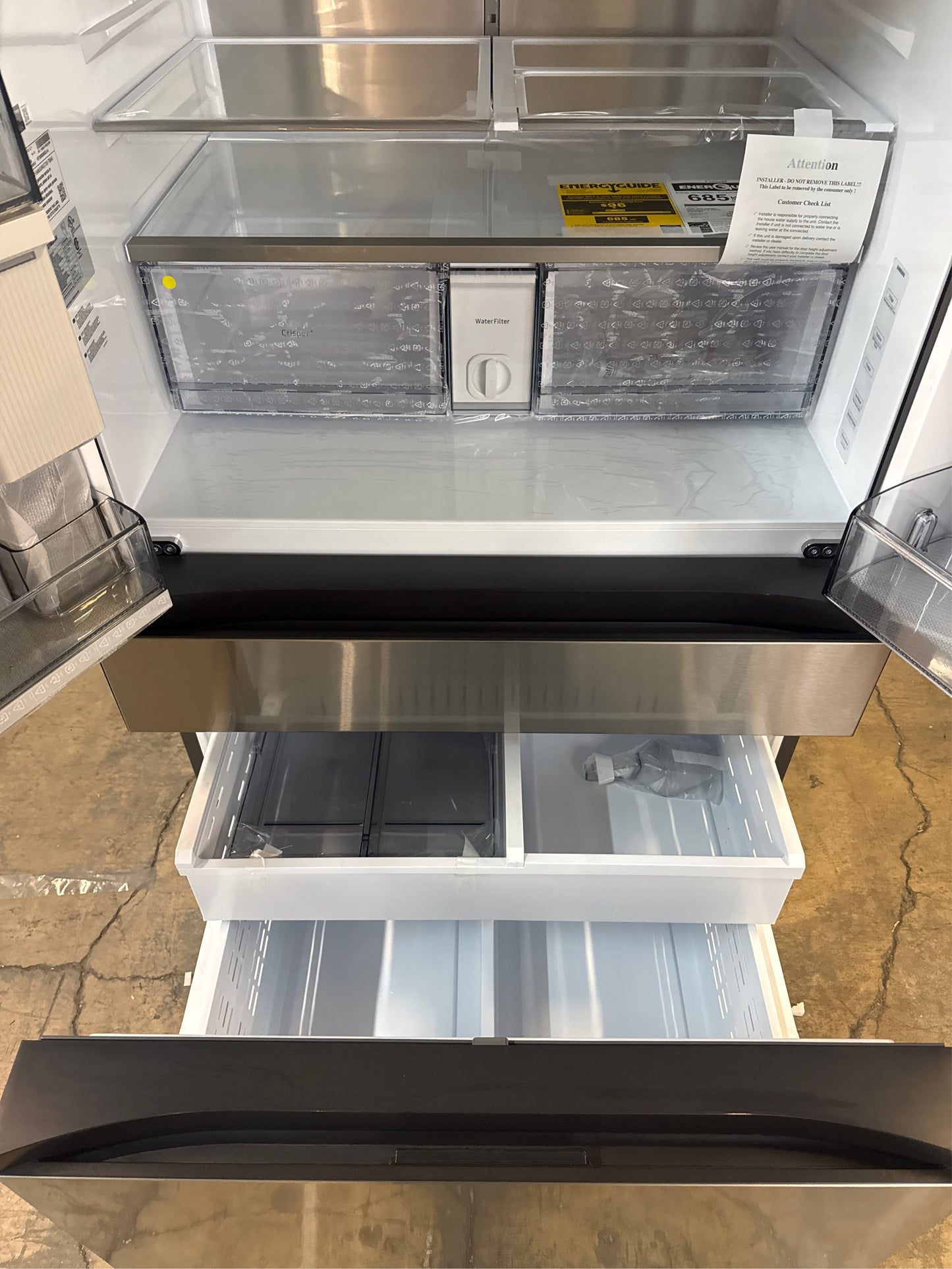 Samsung Bespoke 29 cu ft 4-Door Refrigerator Stainless