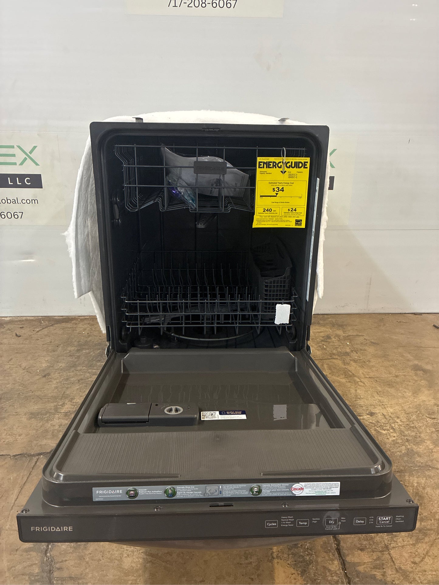 Frigidaire 24" Top Control Dishwasher 4-cycle