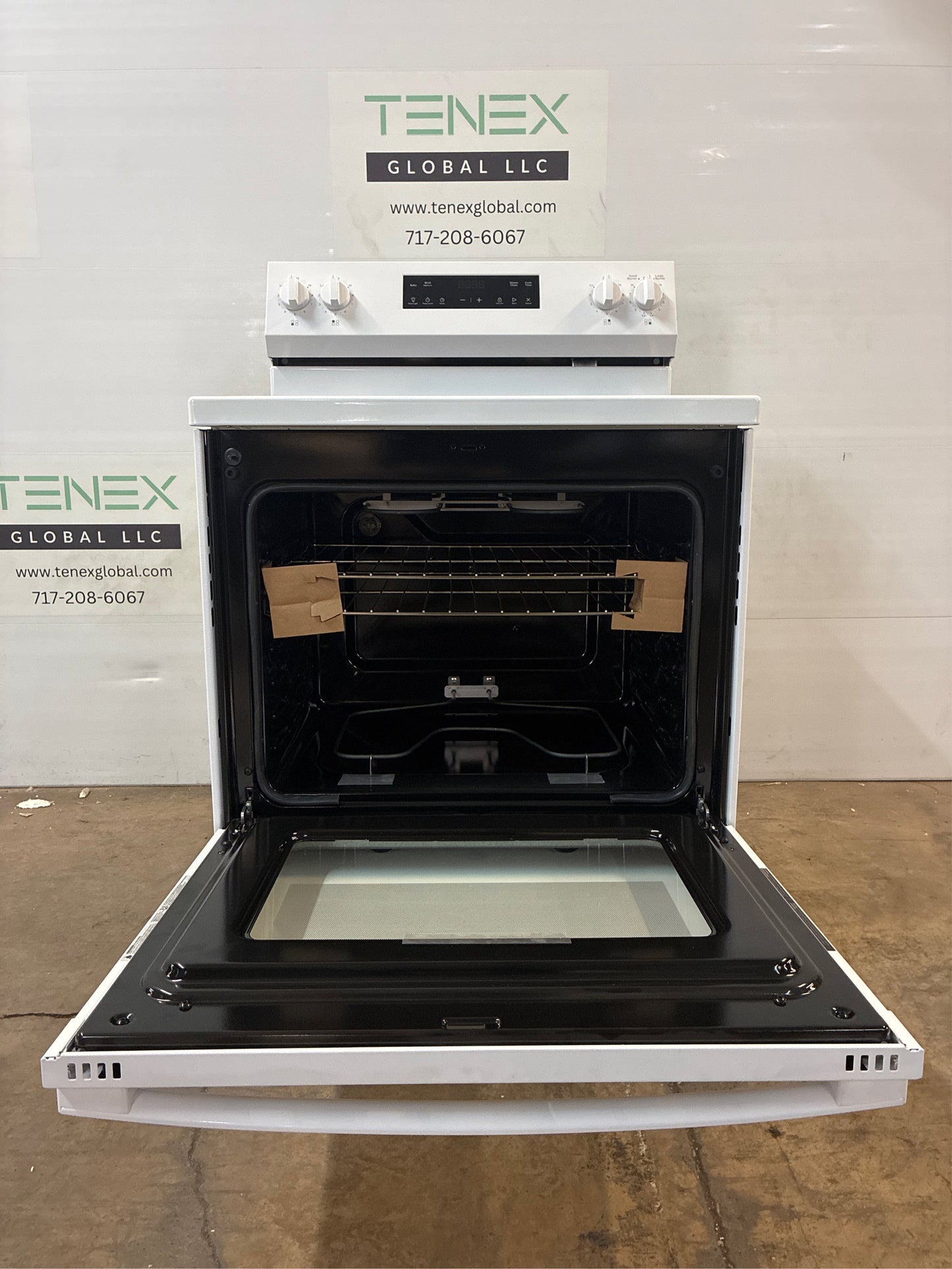 GE 30 in. 4-Burner Electric Range, White