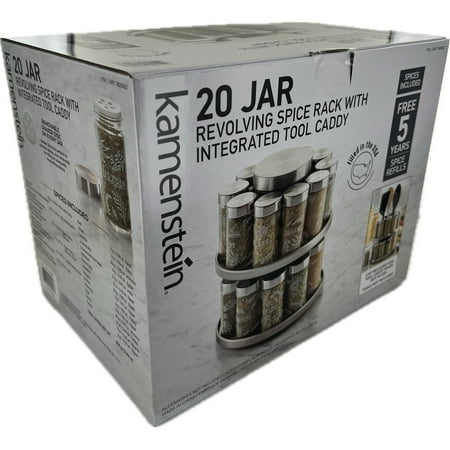 Kamenstein 20 Jar Revolving Spice Rack & Caddy