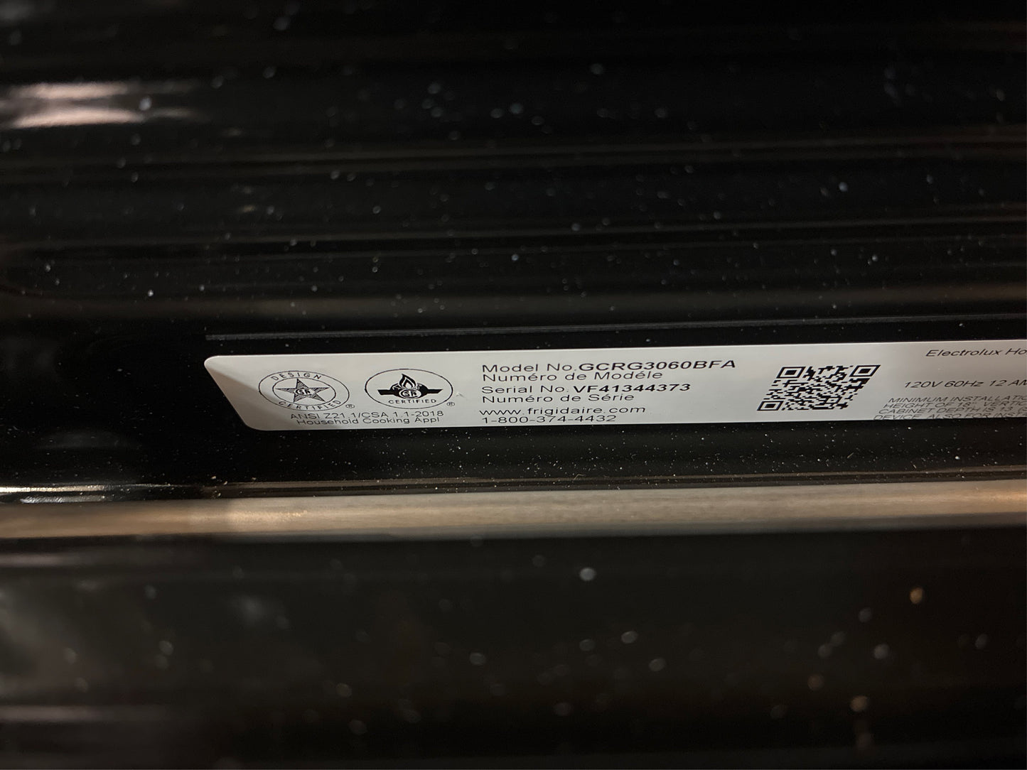 Frigidaire 30" 5 Burners Gas Range 5.1-cu ft