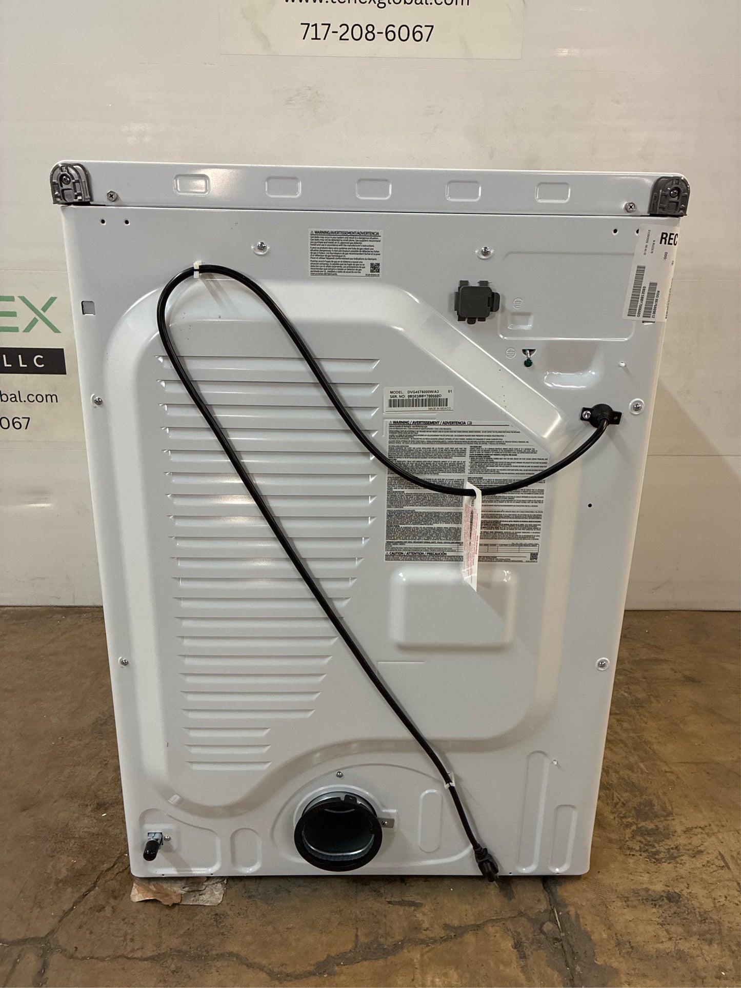Samsung Gas Dryer with Sensor Dry, White