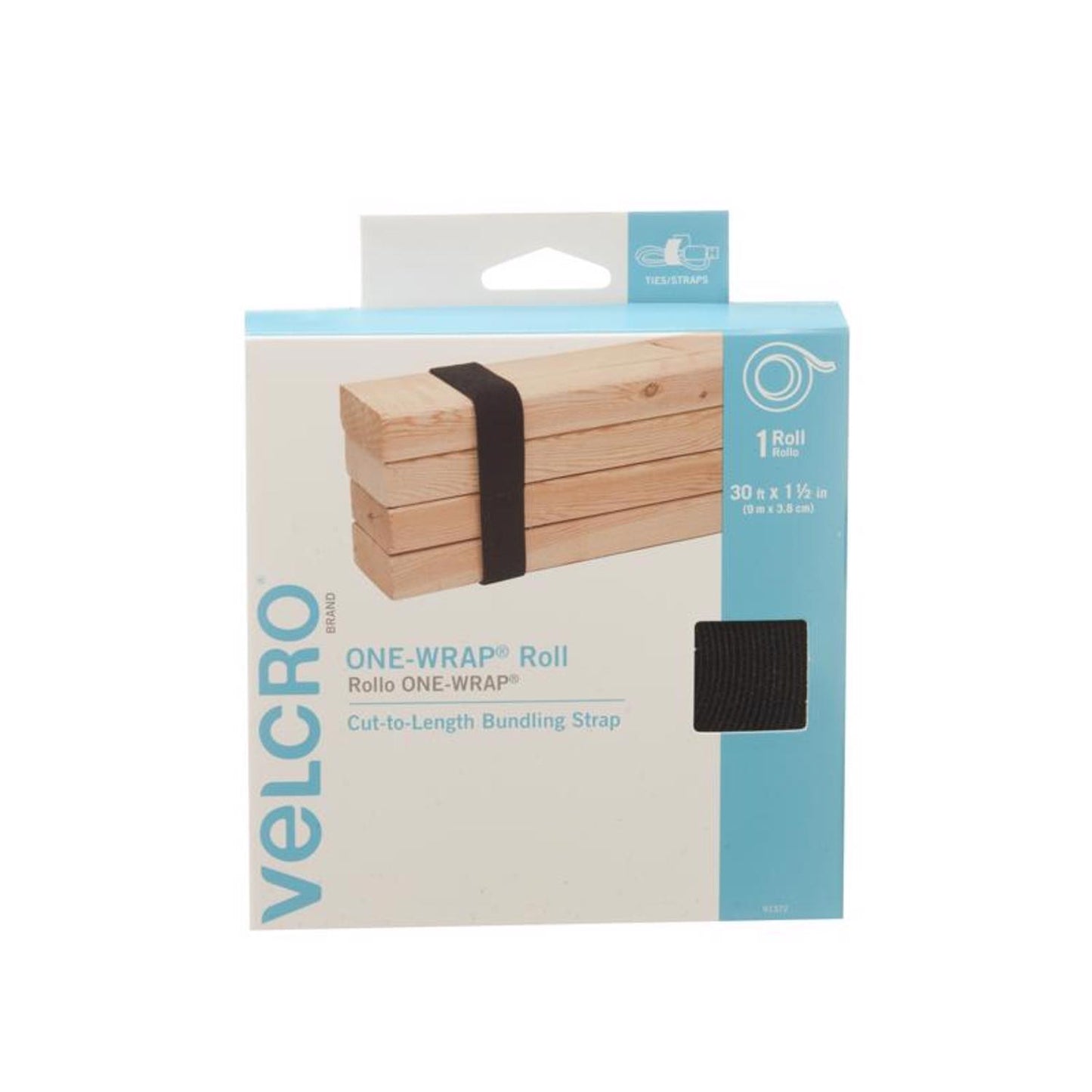 VELCRO Brand One-Wrap XL Nylon Strap 360 in L 1 pk