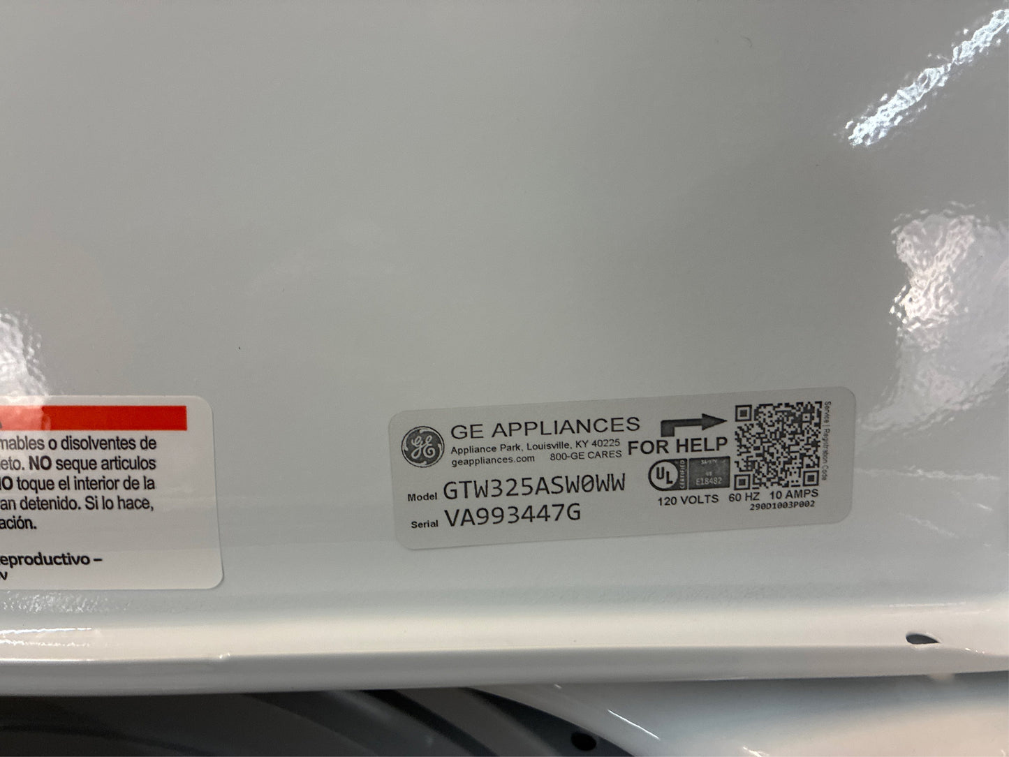 GE 4.0 cu. ft. Top Load Washer with SS Basket