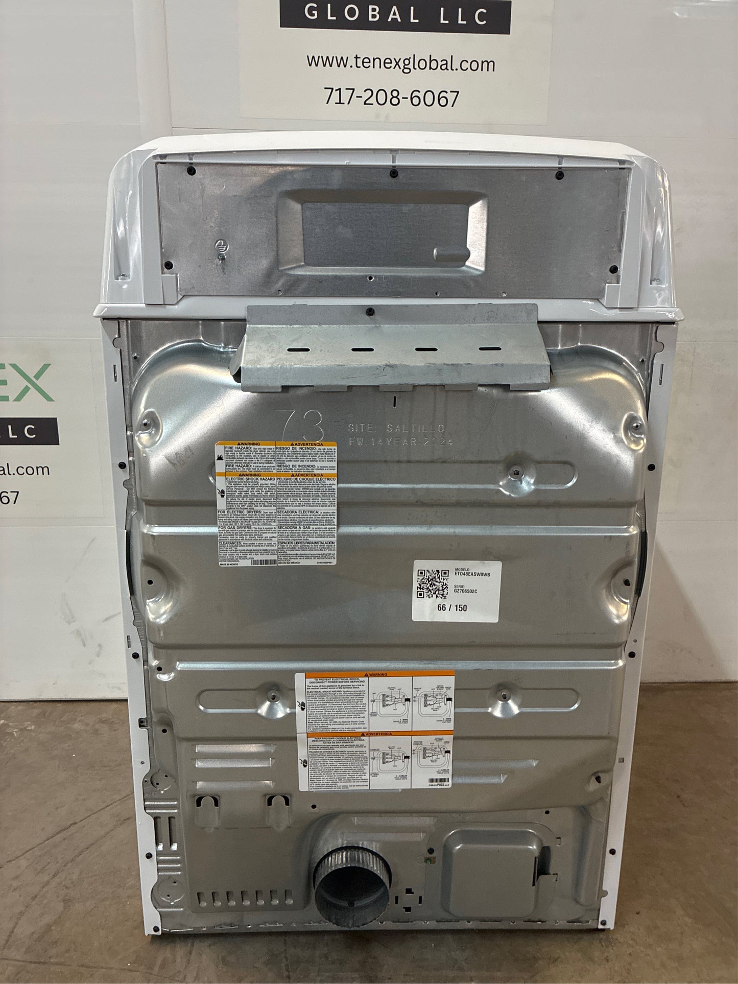 GE 7.2 cu. ft. Electric Dryer with Spanish Panel