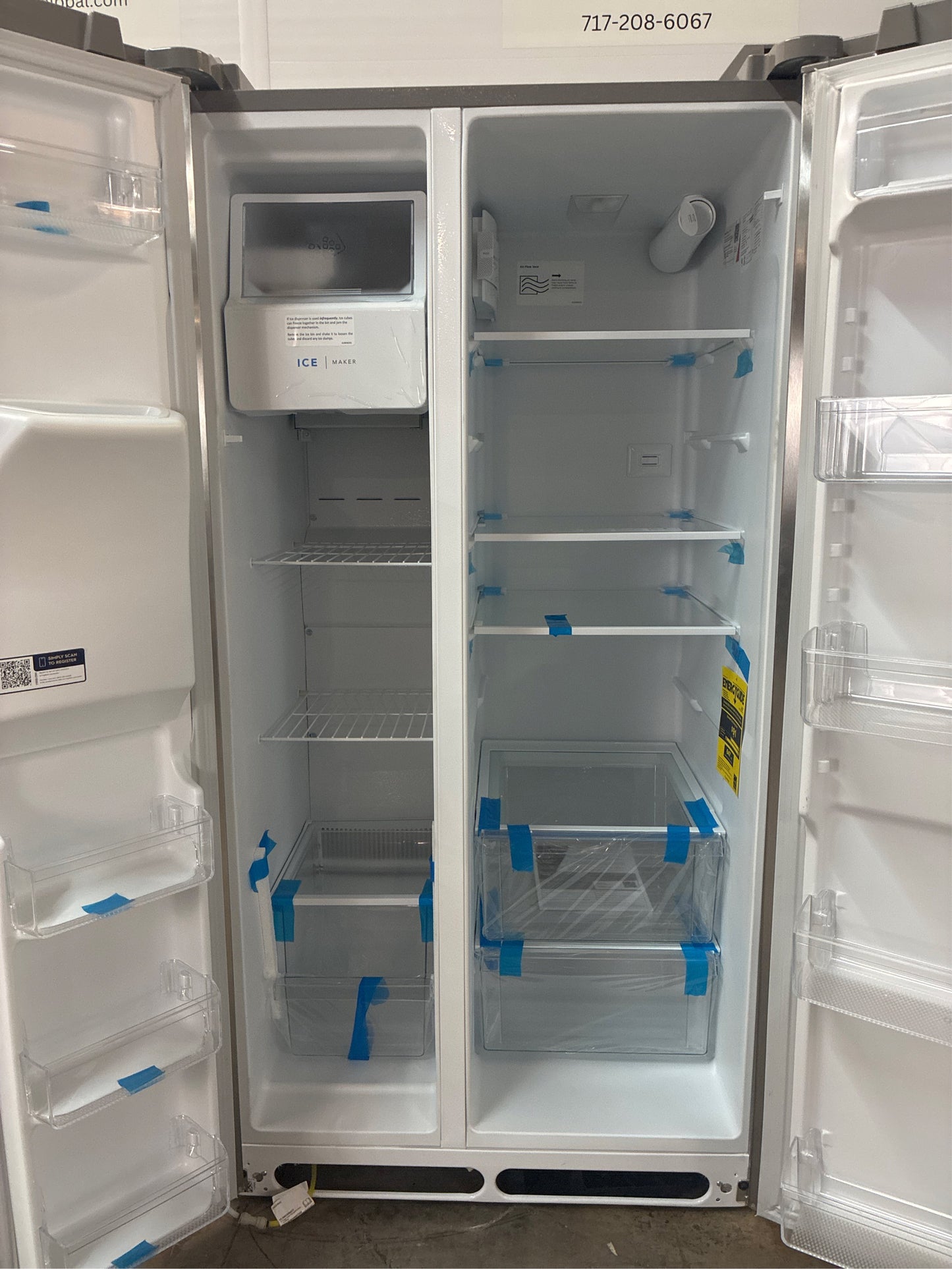 Frigidaire 36 in. Side-by-Side., 25.6 cu ft, SS Refrigerator