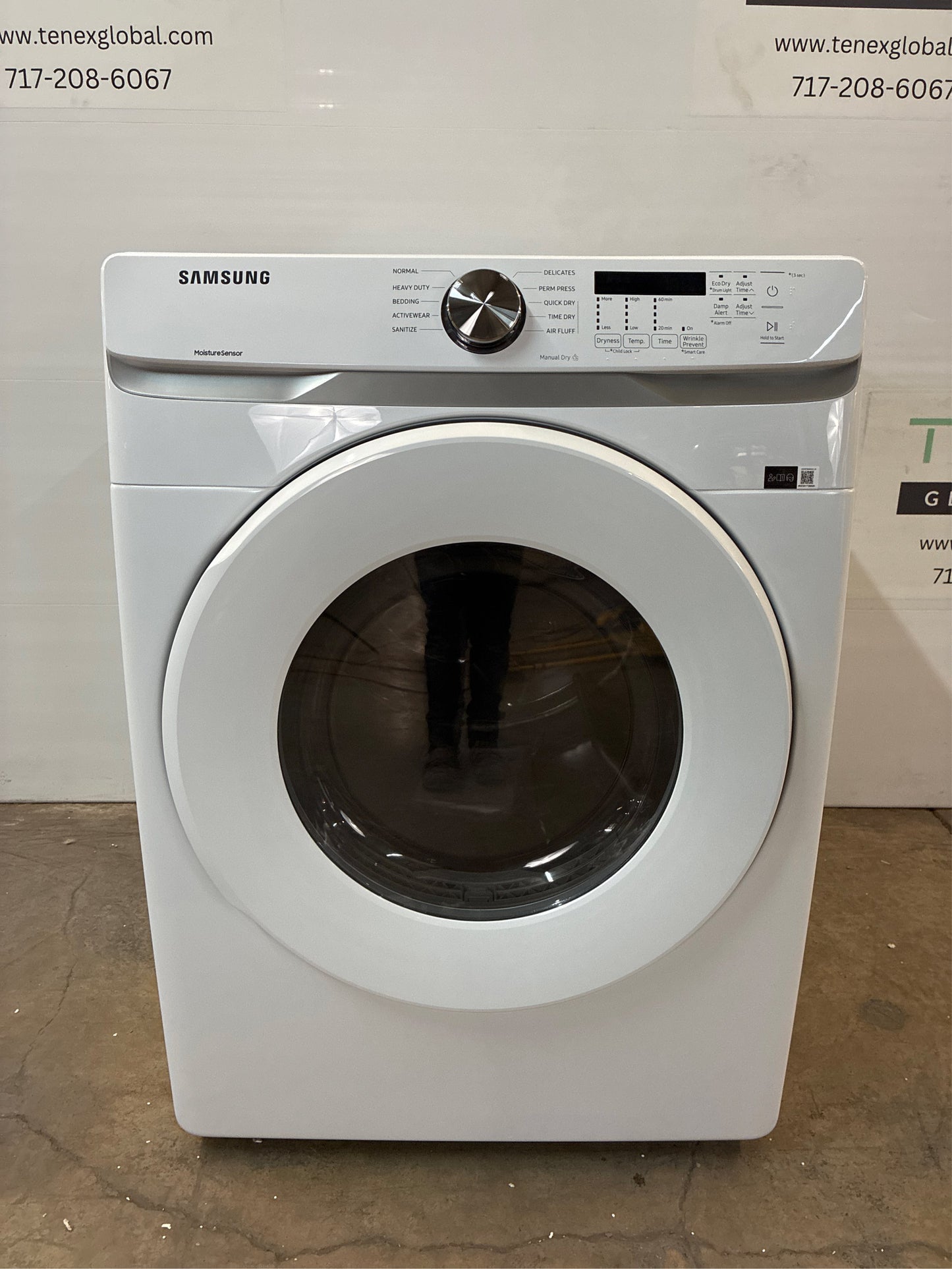 Samsung 7.5-cu. ft Stackable Dryer (White)