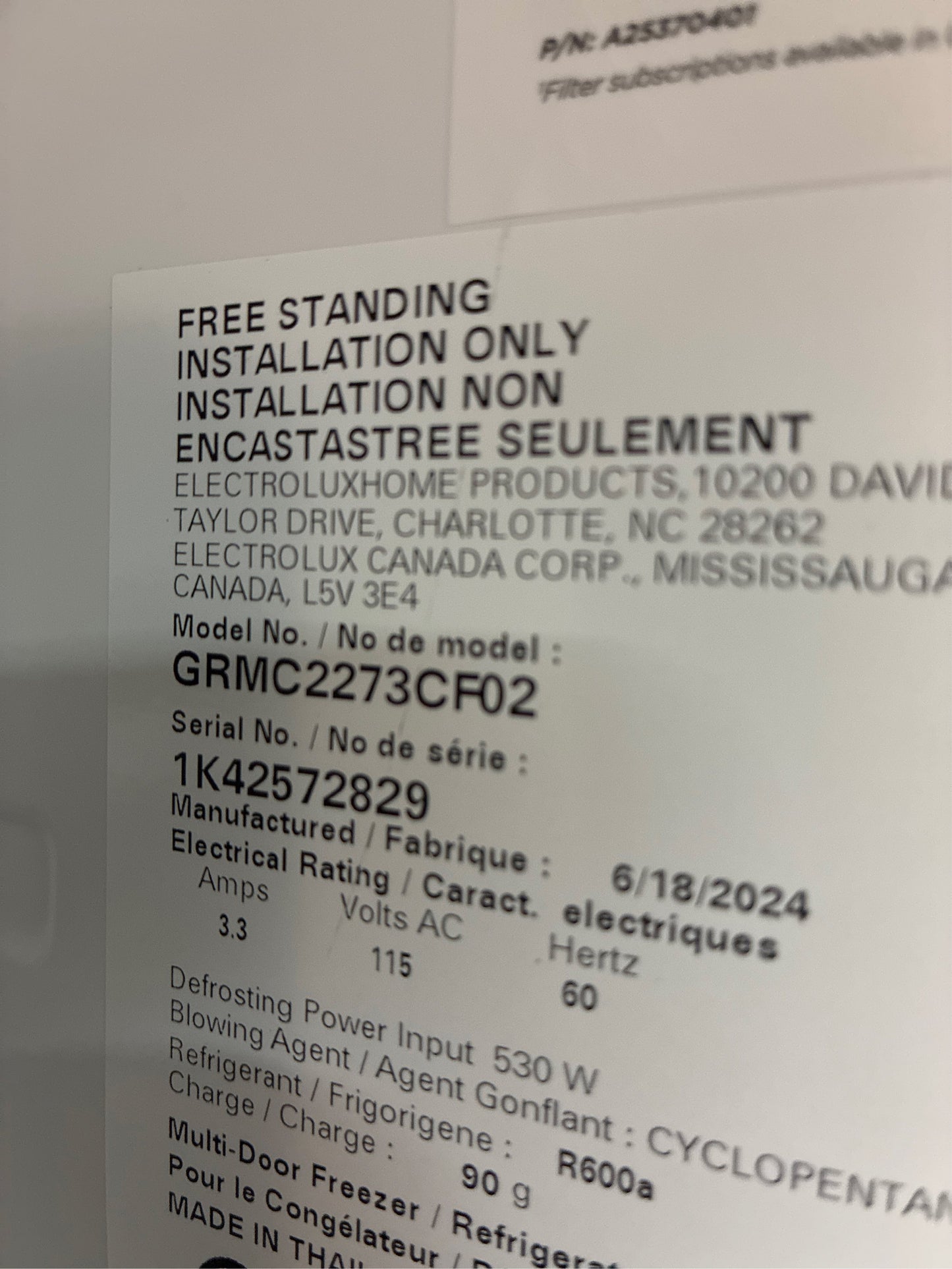 Frigidaire 21.5-cu ft 4-Door French Door Refrigerator