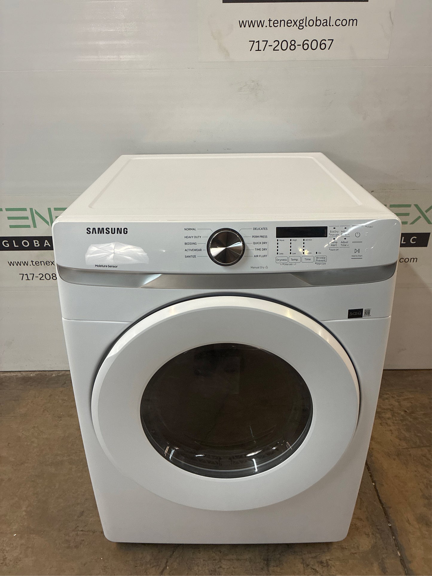 Samsung 7.5-cu ft Stackable Dryer (White)