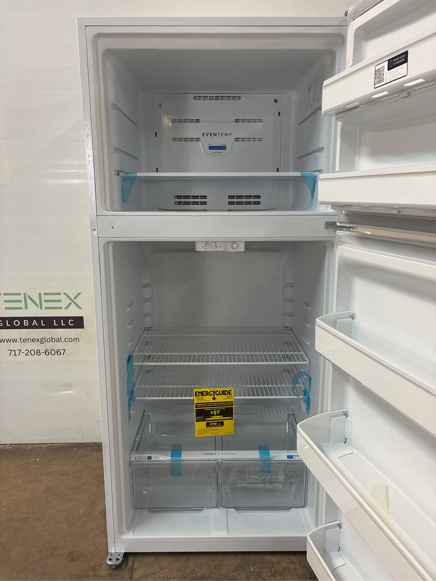 Frigidaire 18.2 cu. ft - Top Freezer Refrigerator in White