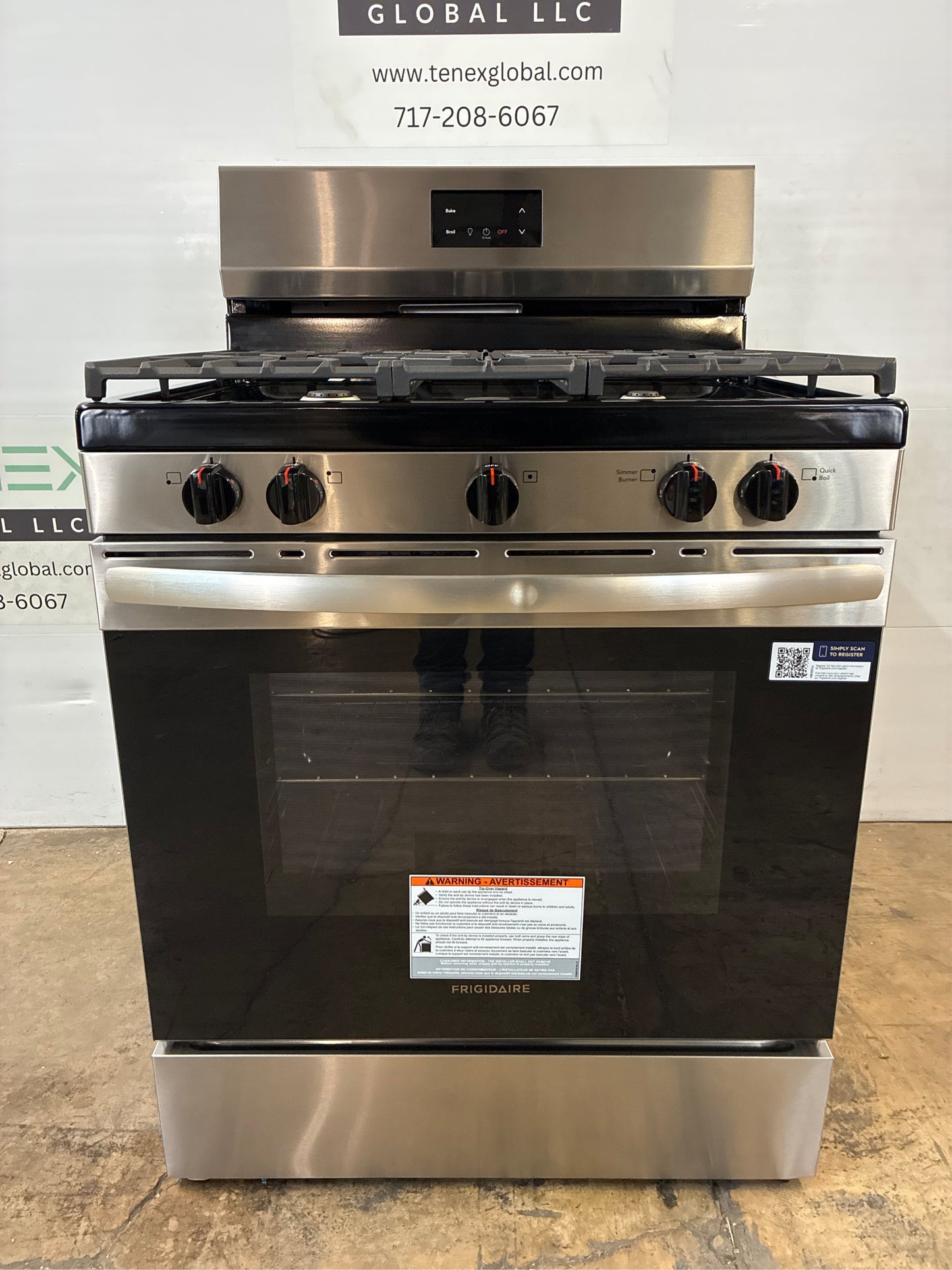 Frigidaire - 30 5-Burner Gas Range, SS