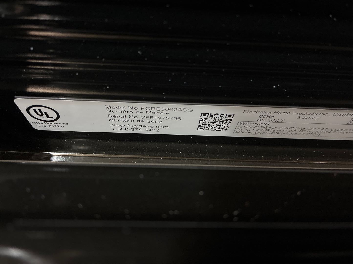 Frigidaire 30 in, 5-Burner Electric Range
