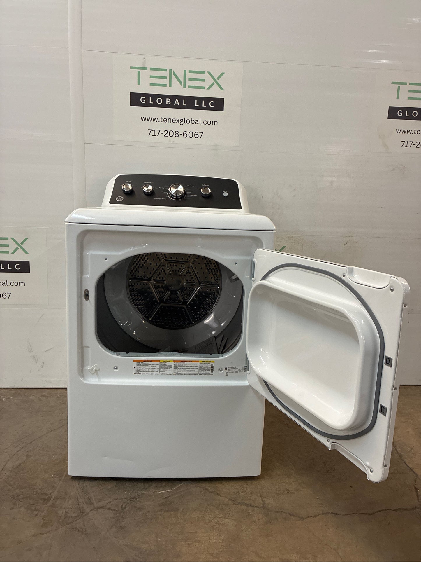 GE 7.2 cu. ft. Electric Dryer with Spanish Panel