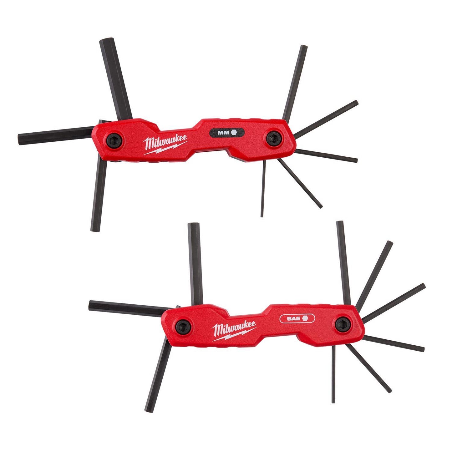 Milwaukee 17-Key Fold-Up Metric/SAE Hex Set 2 pc