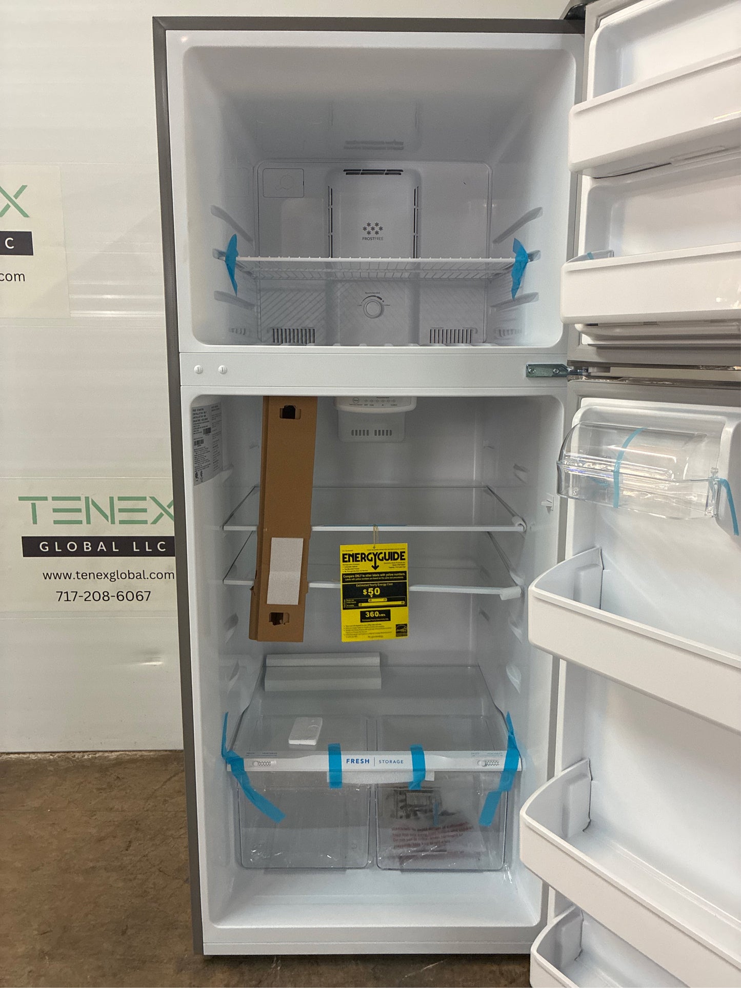 17.6 cu ft Top Freezer Refrigerator, Steel
