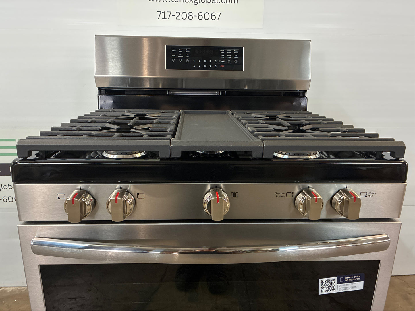 Frigidaire 30-in Gas Range, Stainless Steel