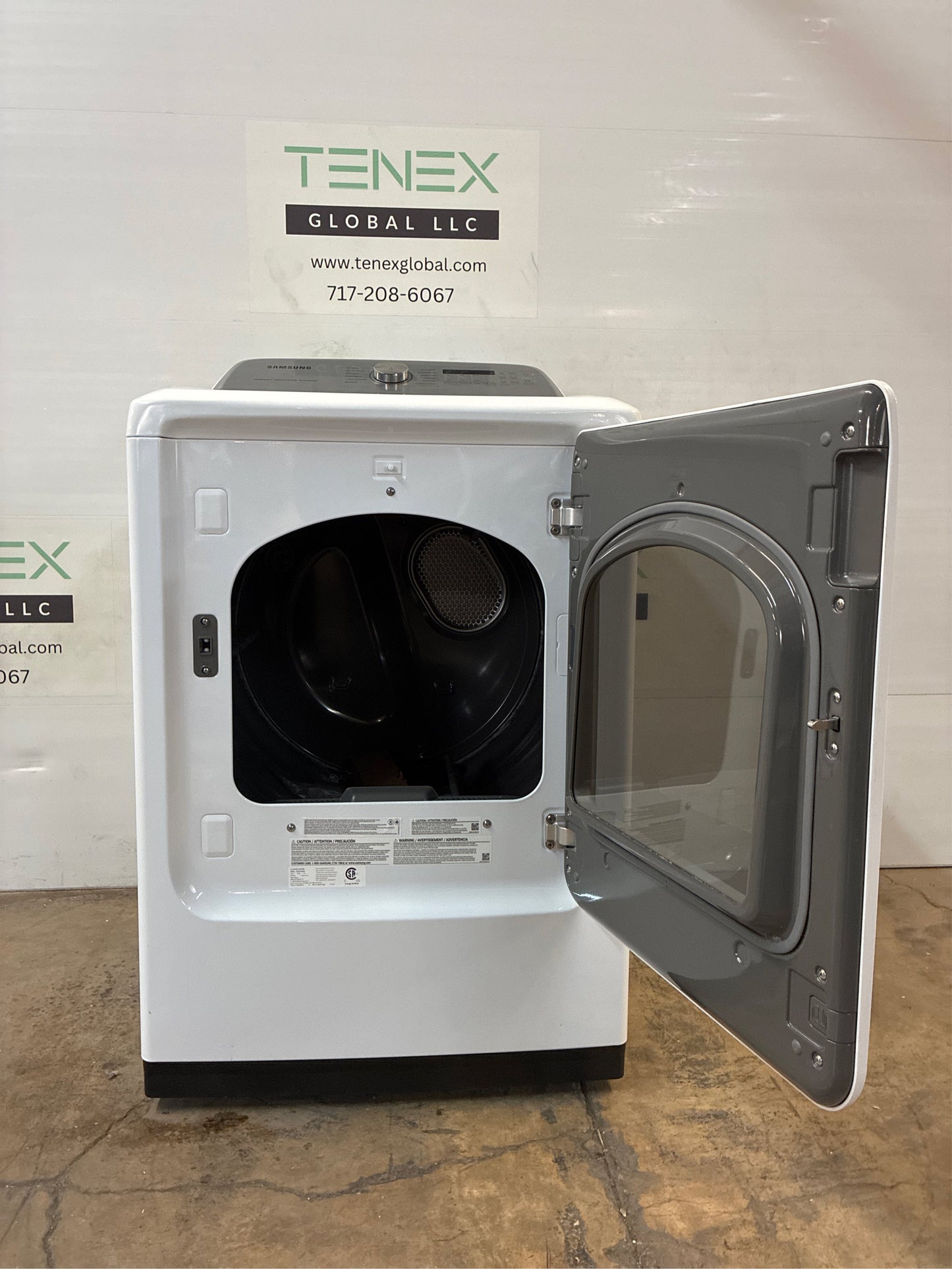 Samsung 7.4 cu. ft. Gas Dryer with Steam White