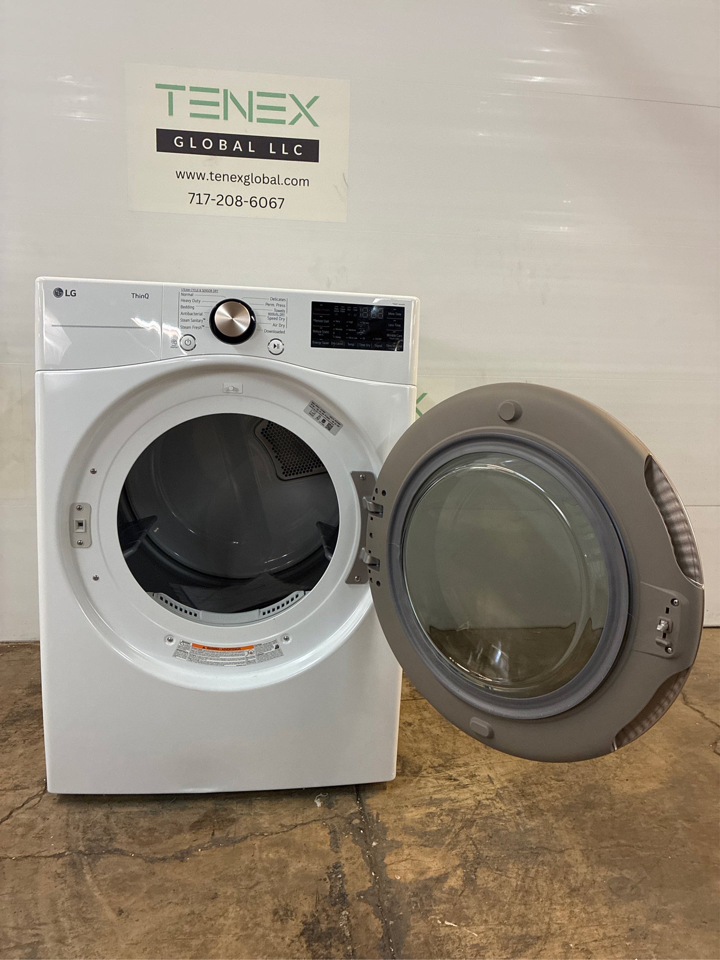 LG 7.4 Cu. Ft. Vented Electric Dryer, White