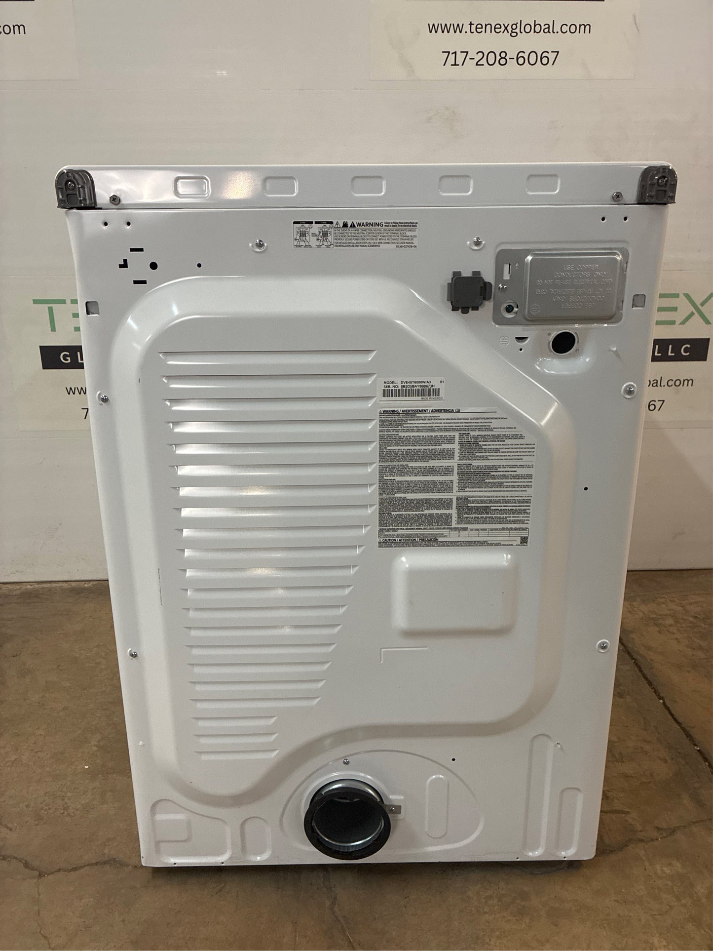 Samsung 7.5-cu ft Stackable Dryer (White)