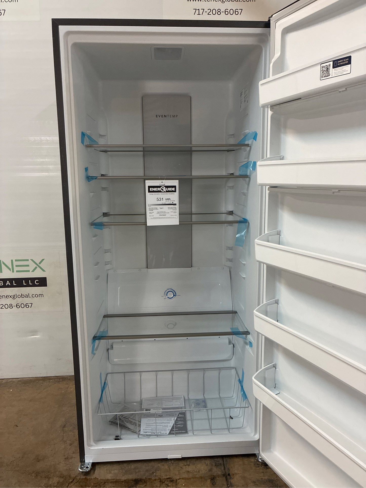 Frigidaire 32.6 in. Upright Freezer - 20 cu ft, Carbon