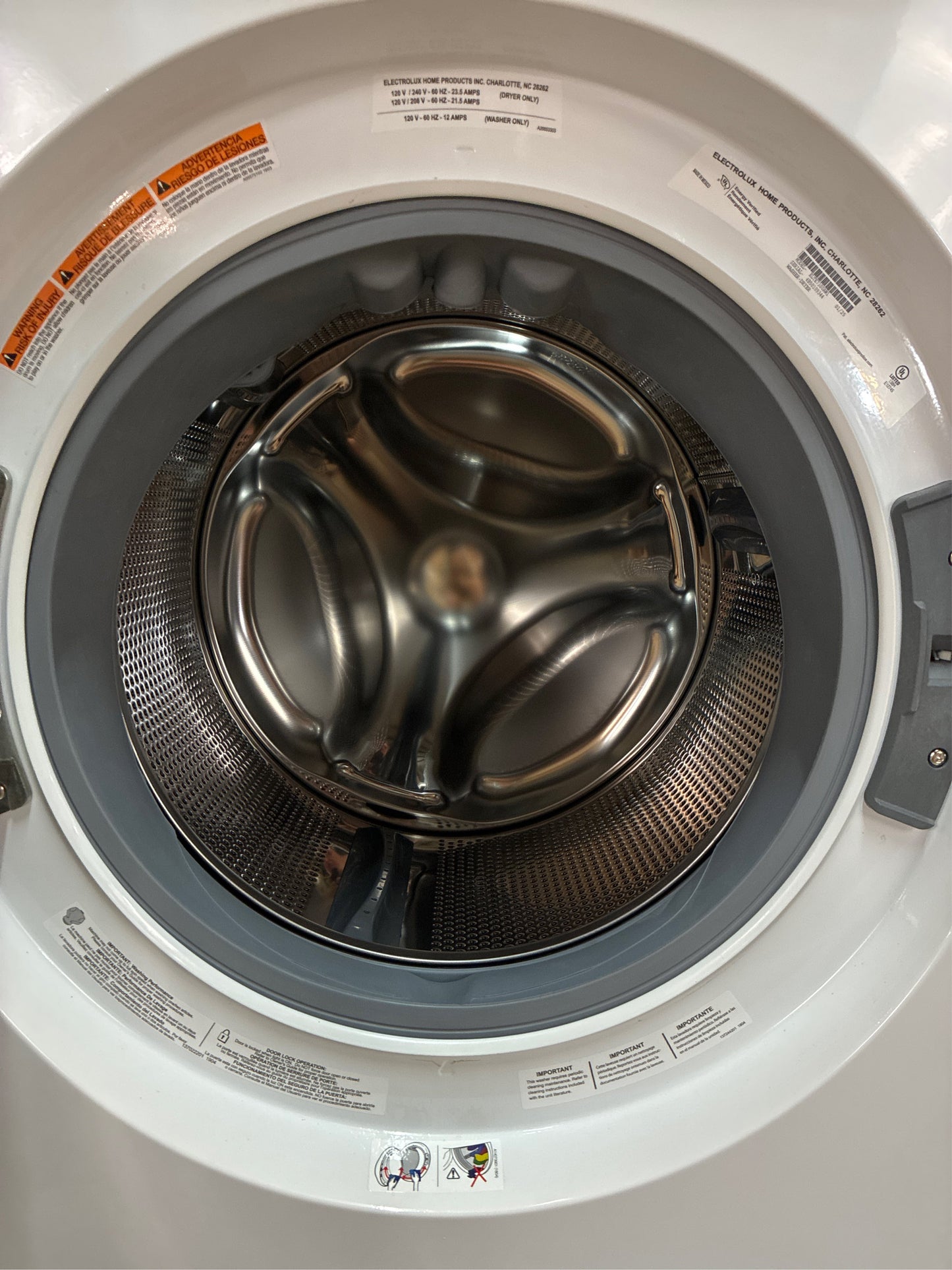 Electrolux 4.4 cu. ft. Washer & 8.0 cu. ft. Dryer Tower